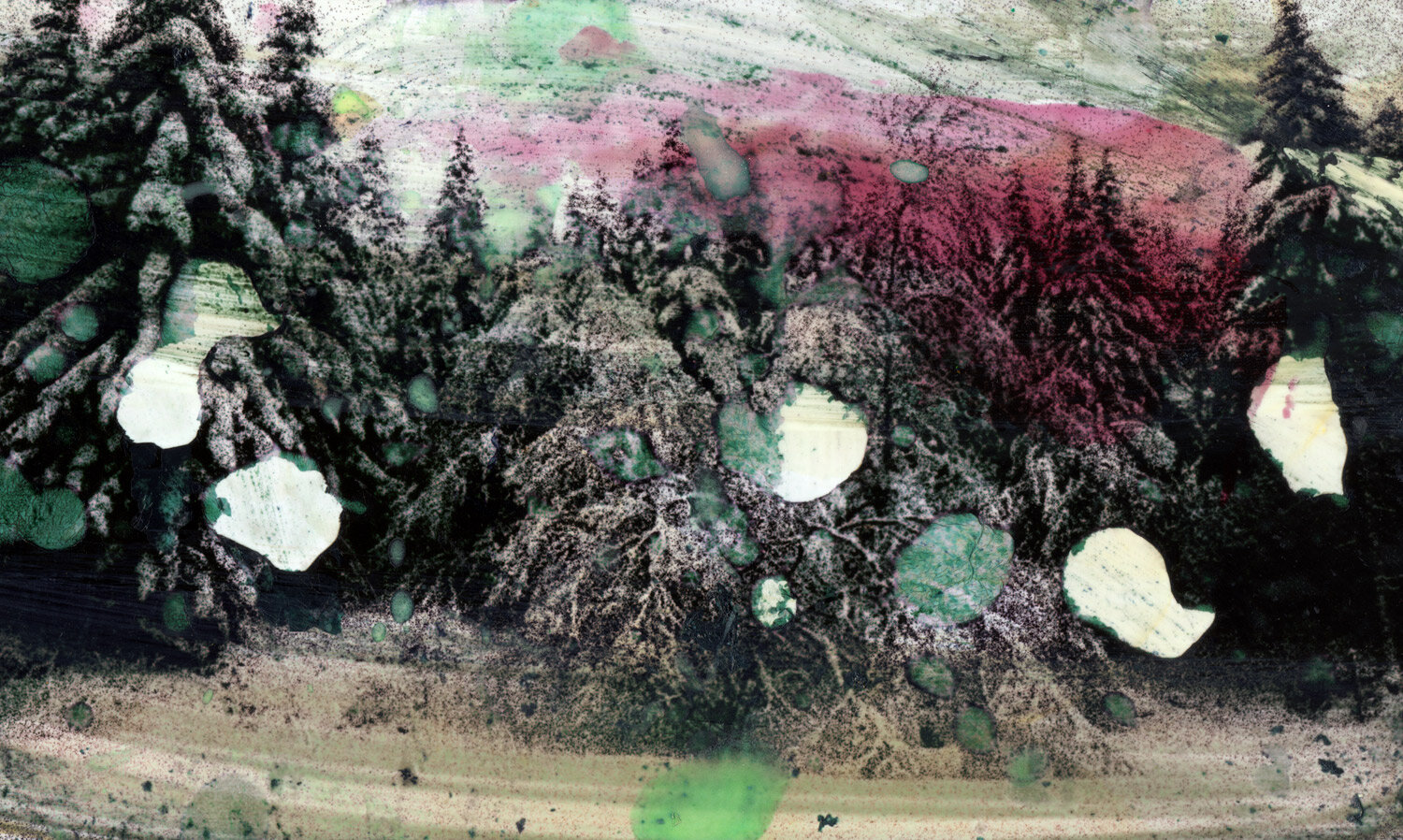   Recovery Landscape 5 , 2015, Jet d'encre pigmentée sur papier Hanenmühle, 67 x 105 cm 