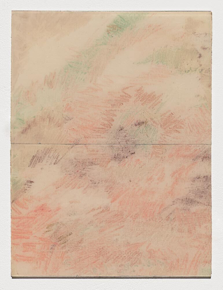 Untitled, 1979, 12 x 9 inches, oil pastel on Permacel tape 
