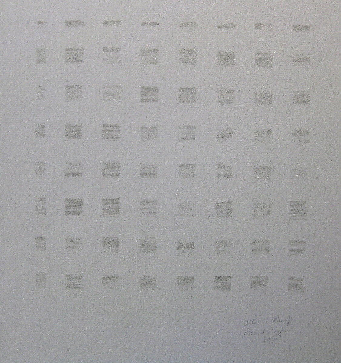  Grid, 1971, 12 x 12 inches, print 
