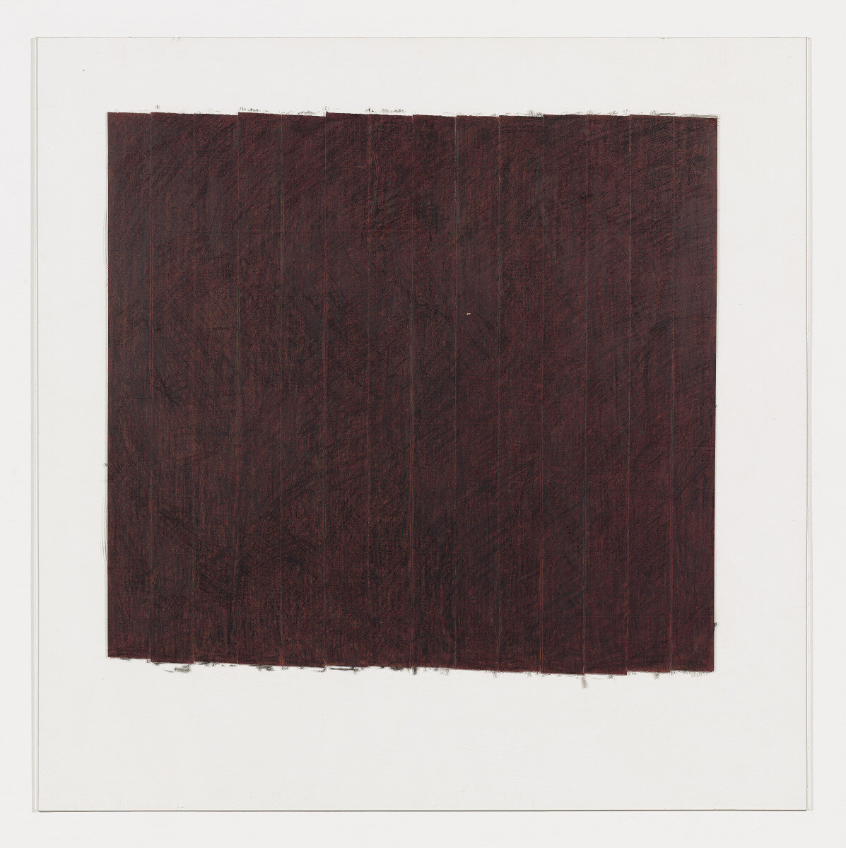  Untitled B, 1977, 36 x 36 inches, pastel and tape on Plexiglass 