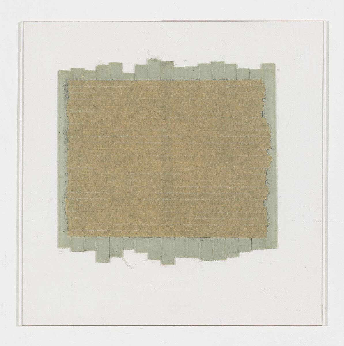  Untitled, 1977, 12 x 12 inches, pastel and tape on Plexiglass 