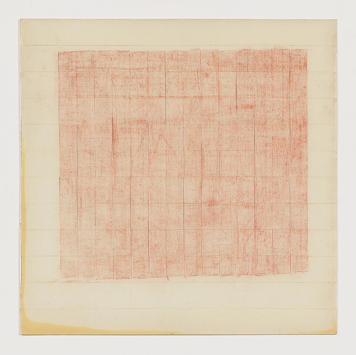  Untitled, c 1977, 36 x 36 inches, pastel and tape on Plexiglass 