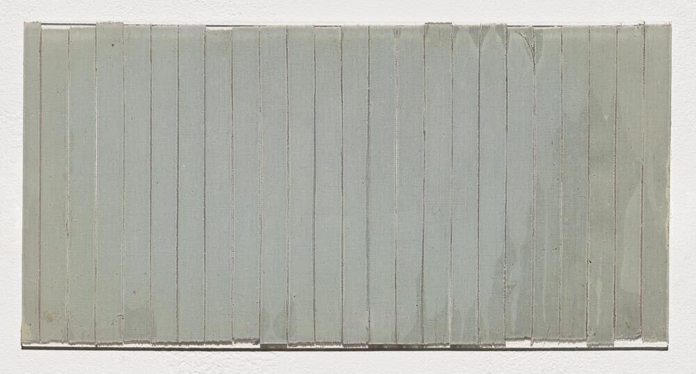  Untitled, 1977, 6 x 12 inches, Permacel tape on Plexiglass 