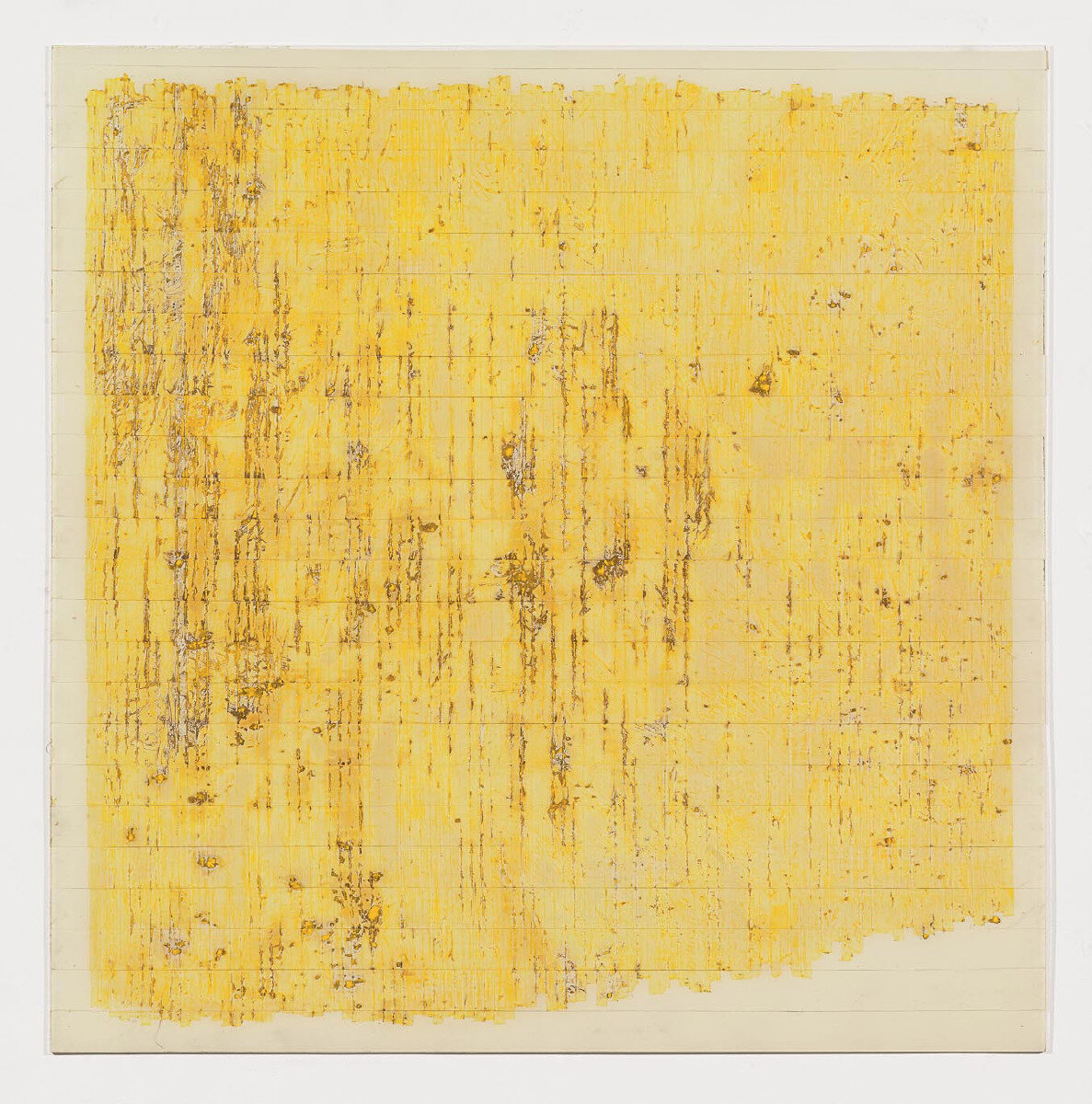  Untitled 1 of 2, 1978, 49 x 48.5 inches, pastel and tape on Plexiglass 