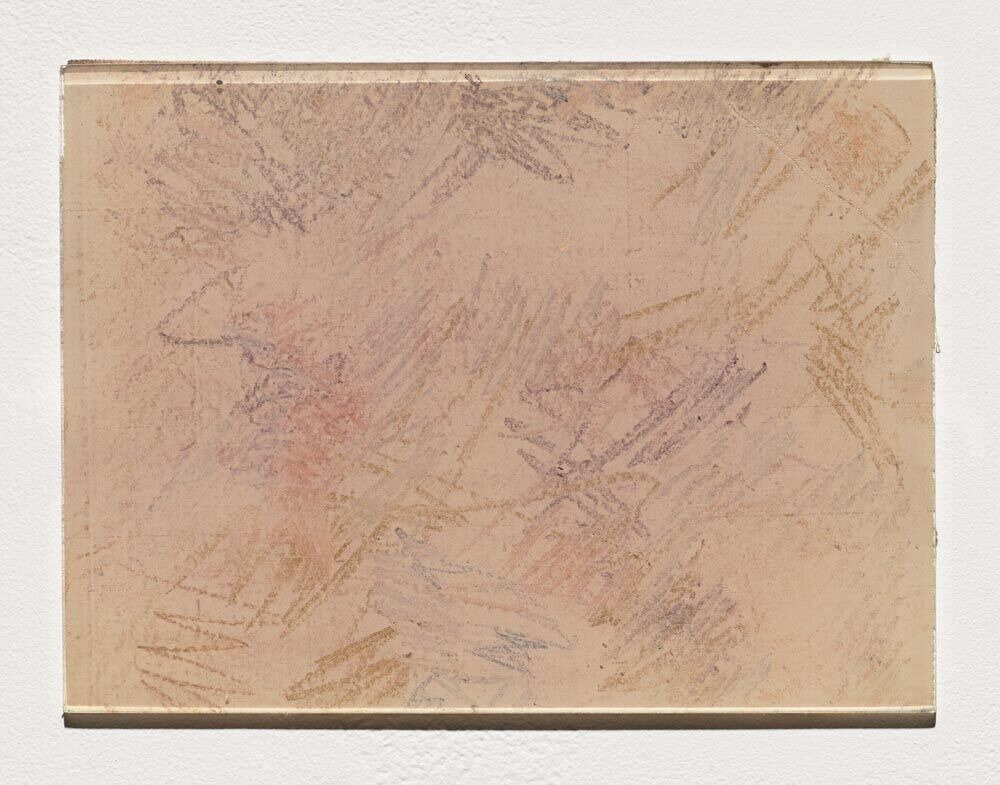  Untitled 1, 1979, 6 x 8 inches, pastel on Permacel tape 