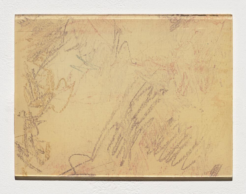  Untitled 2, 1979, 6 x 8 inches, pastel on Permacel tape 