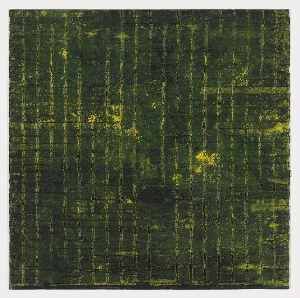  Untitled 2, 1979, 40 x 40 inches, pastel and cloth tape on Plexiglass 