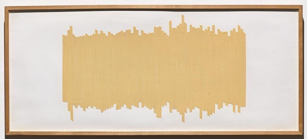  Untitled, 1976, 12.5 x 29 inches, masking tape on paper 