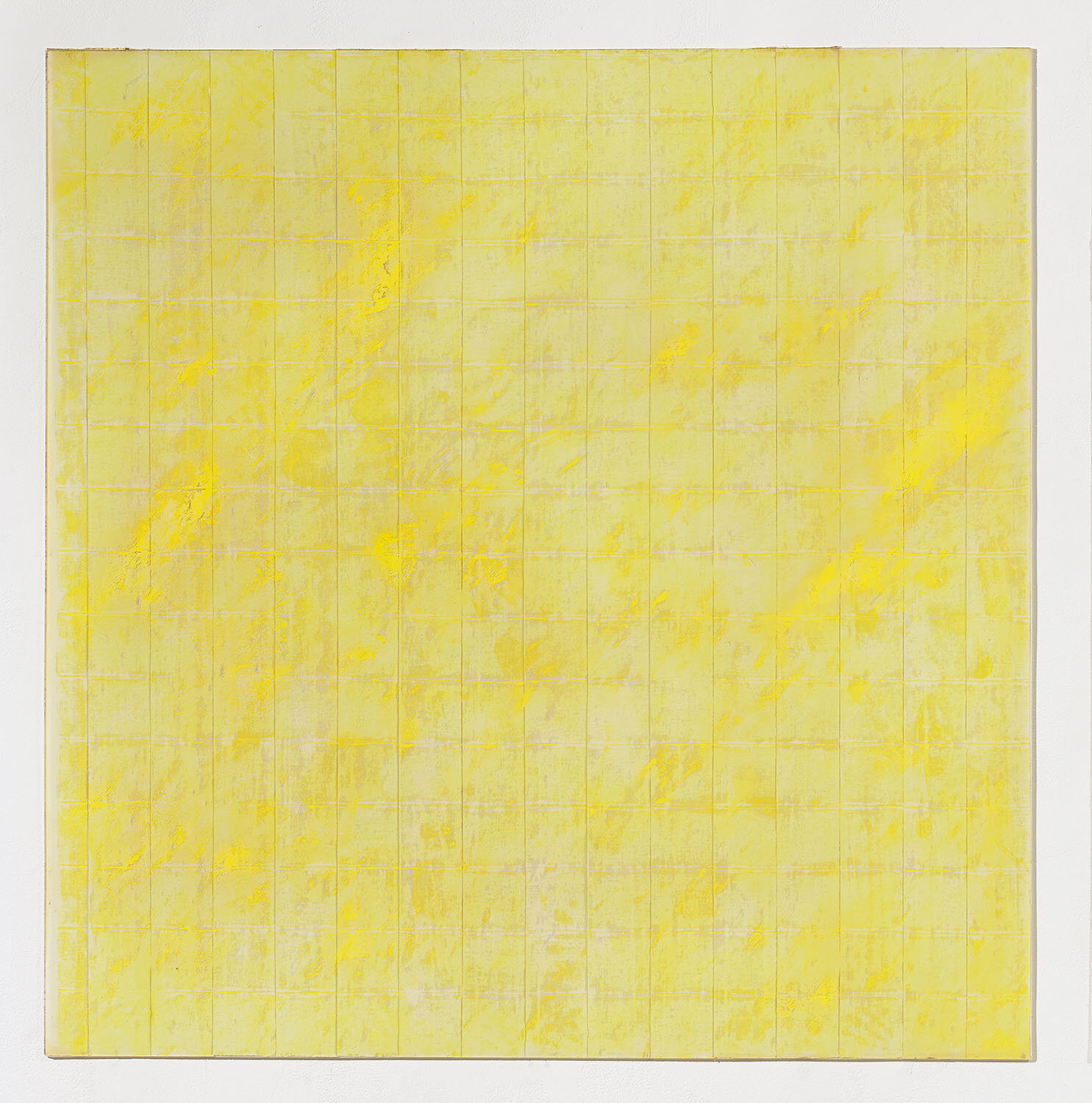 Untitled, 1979, oil paint and tape on plexiglas, 48 x 49 in 