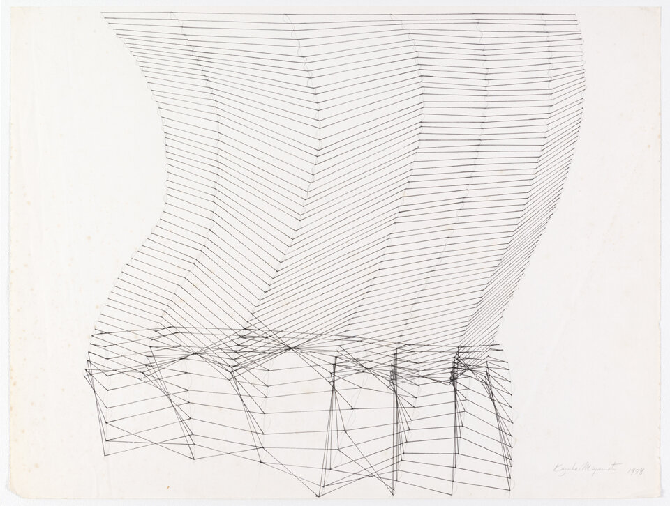  Untitled, 1978, ink pencil on paper, 18 x 23.75 in 