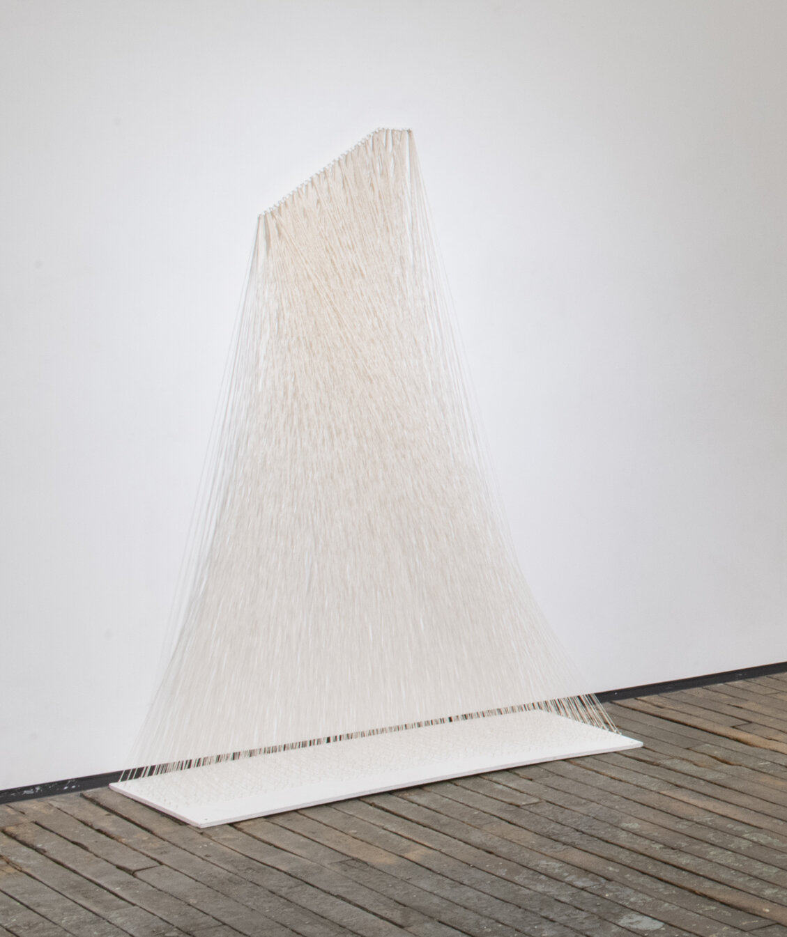 Male , 1974 - 2021, Cotton string and nails, 72 x 48 x 24 in / 183 x 122 x 61 cm, Photo: Adam Reich