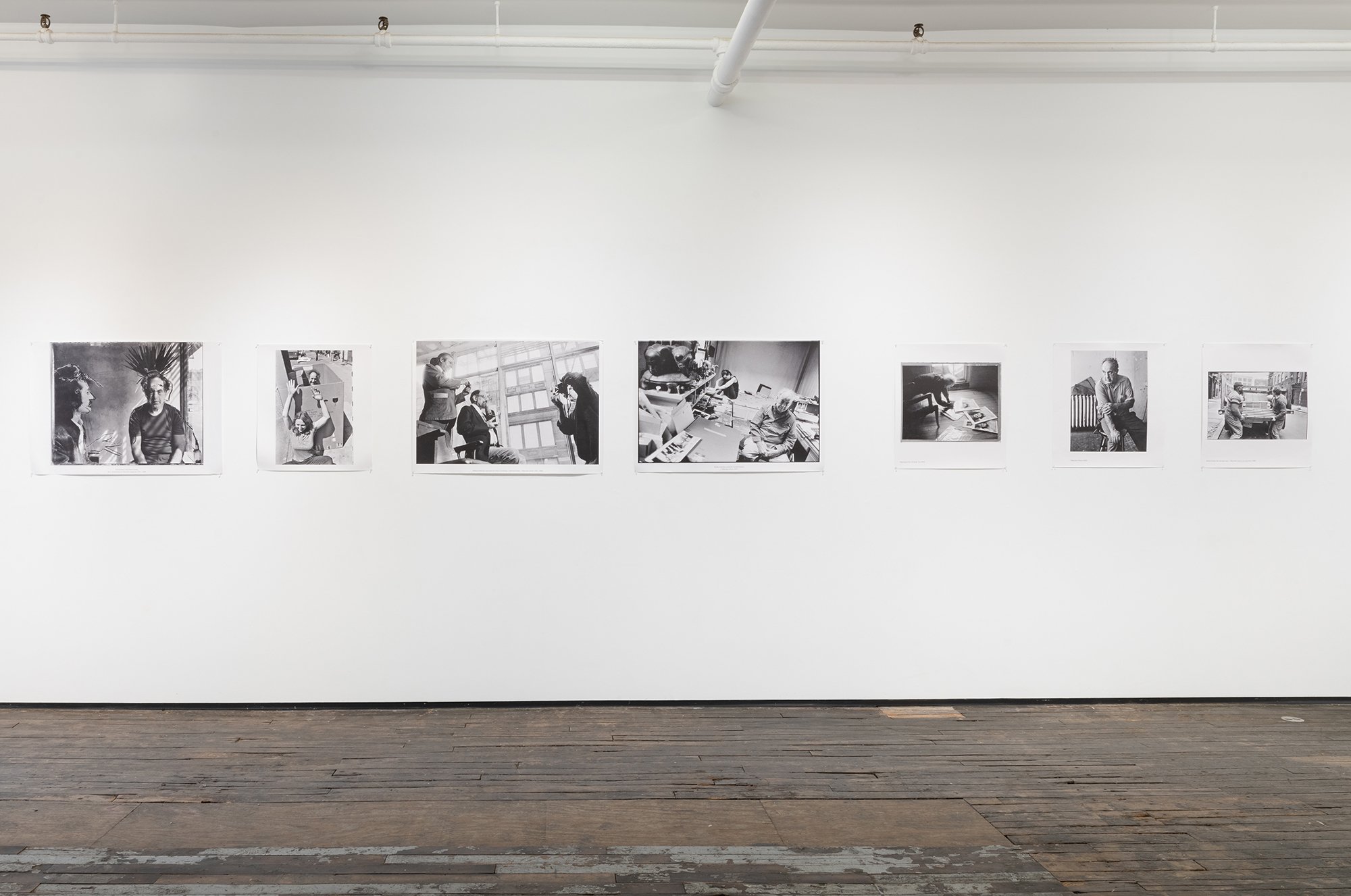 Installation view of Brian Graham, Goin’ Down the Road with Robert Frank at Zürcher Gallery, New York.