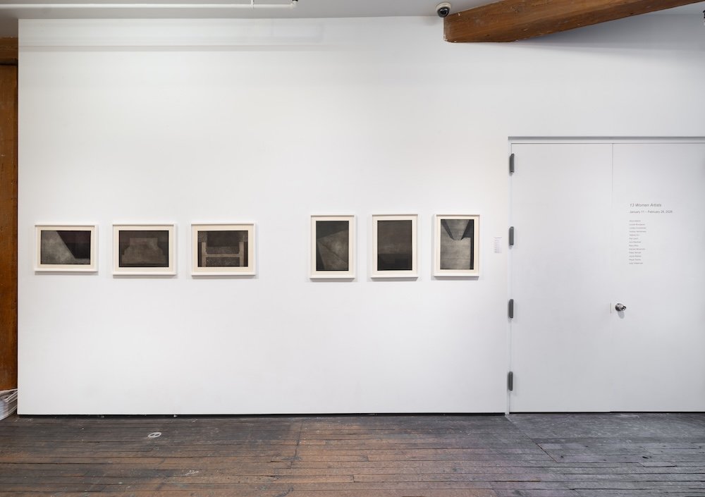  Installation view of  13 Women Artists  at Zürcher Gallery, New York (January 11–February 28, 2026).  Photo by Adam Reich. 