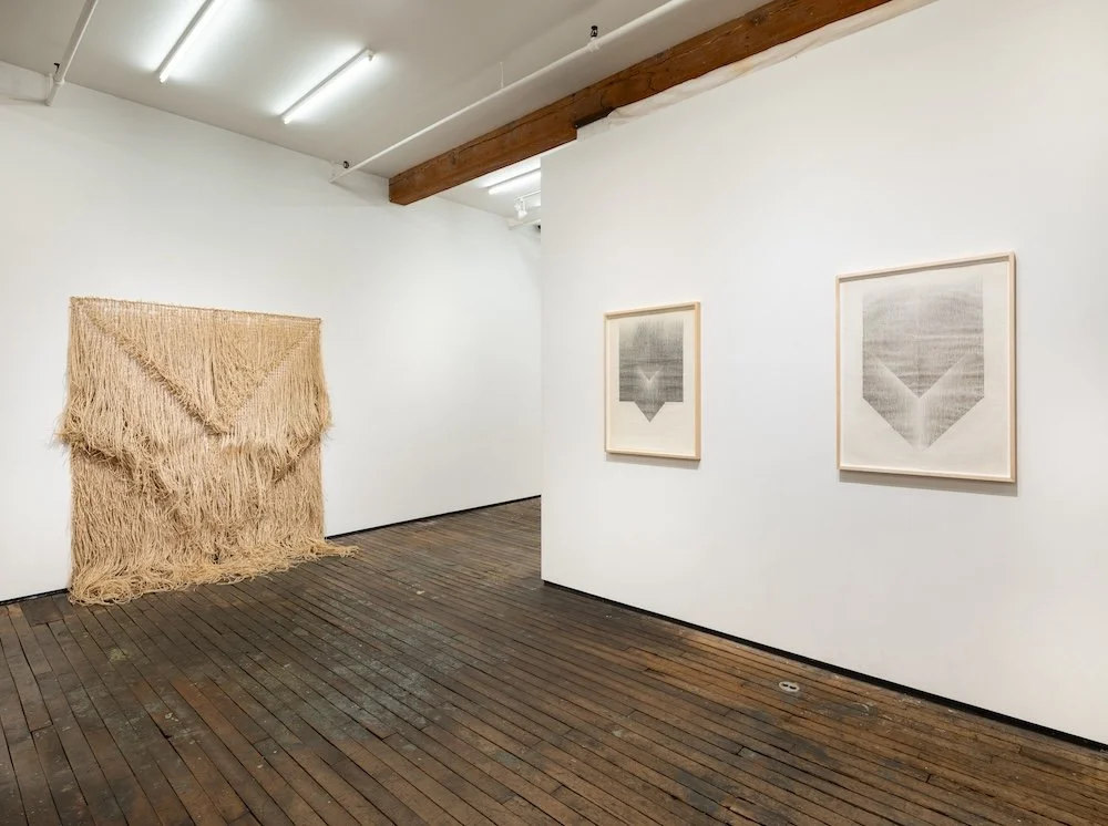  Installation view of Brenda Miller,  Dianderous, Entassis, Gaude , Works 1971–93, at Zürcher Gallery, New York (March 14–May 7, 2026).  Photo by Adam Reich.  