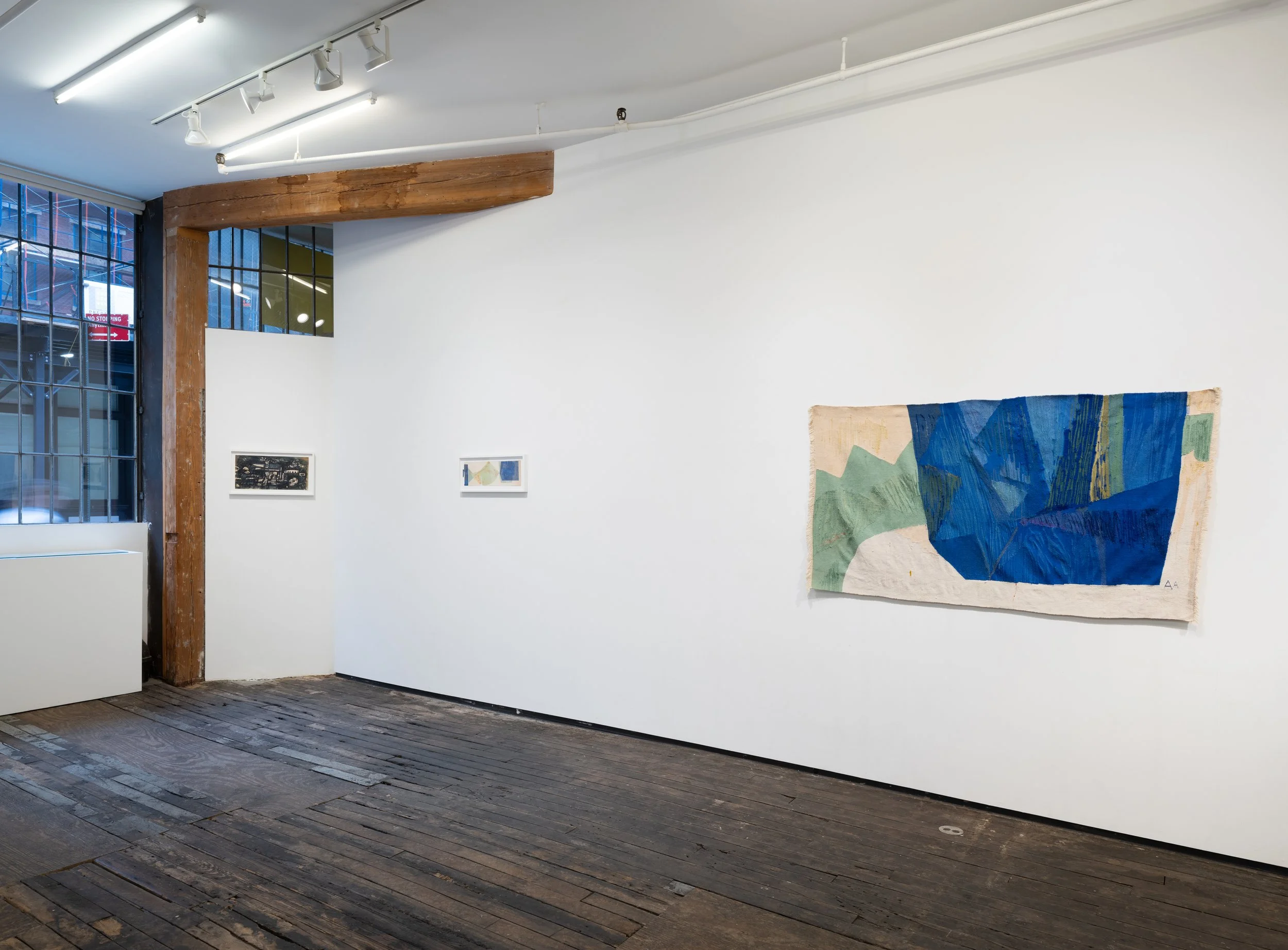  Installation view of Alice Adams, “Aubusson Days (1953–54) and After,” at Zürcher Gallery, New York (September 30–November 28, 2026).  Photo by Adam Reich 