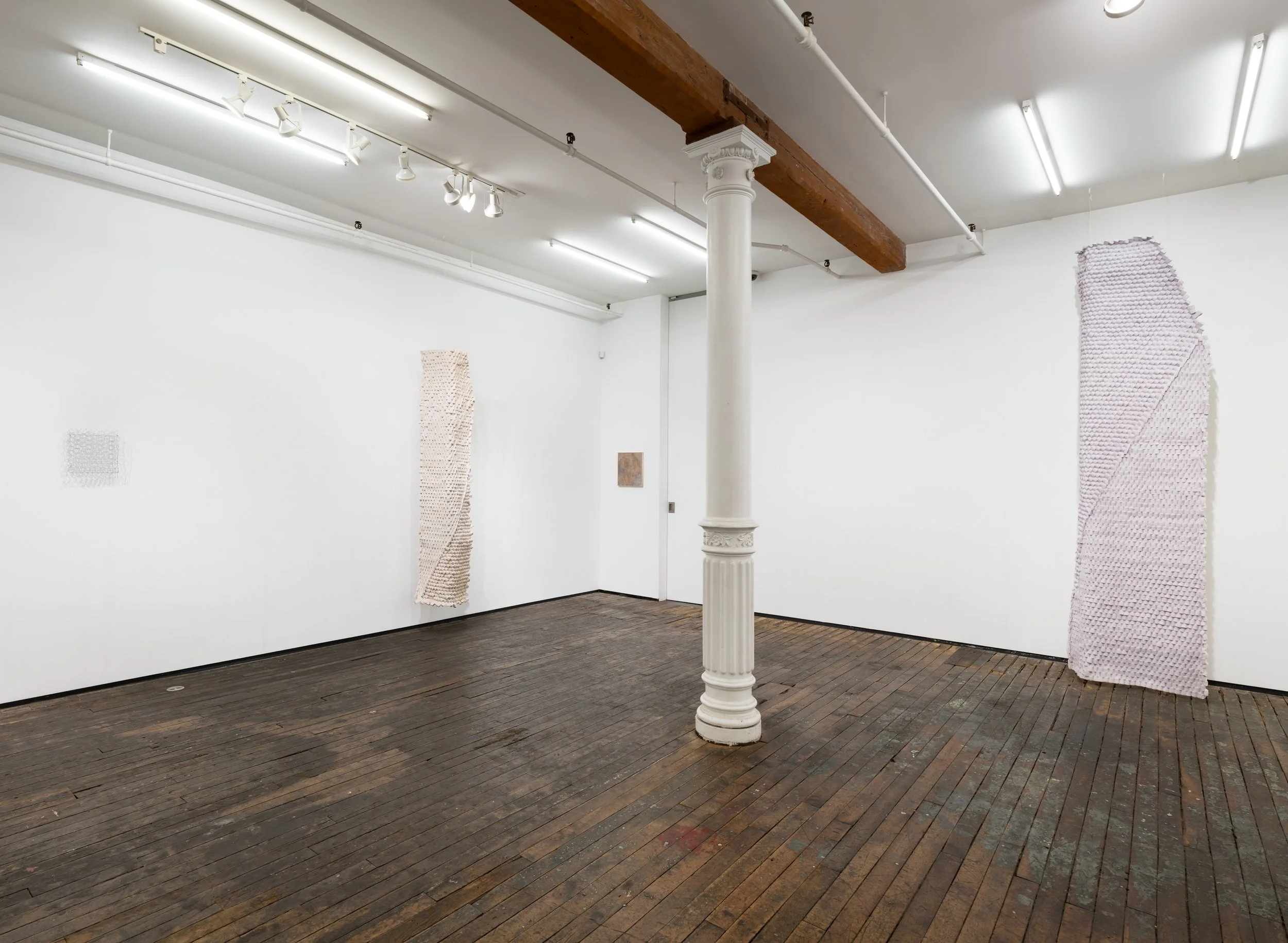  Installation view of Alice Adams, “Aubusson Days (1953–54) and After,” at Zürcher Gallery, New York (September 30–November 28, 2026).  Photo by Adam Reich 