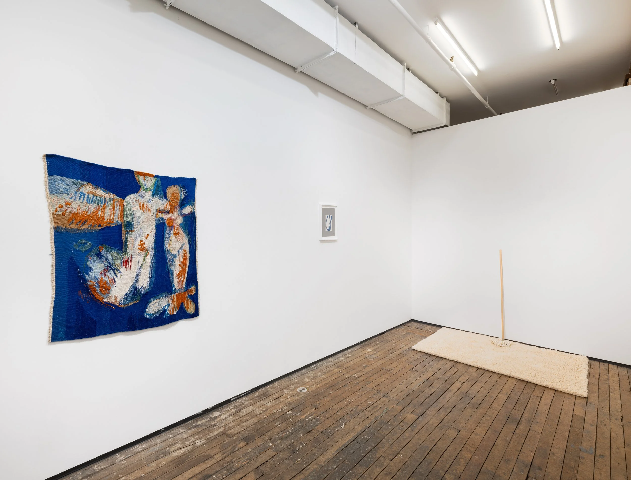  Installation view of Alice Adams, “Aubusson Days (1953–54) and After,” at Zürcher Gallery, New York (September 30–November 28, 2026).  Photo by Adam Reich 