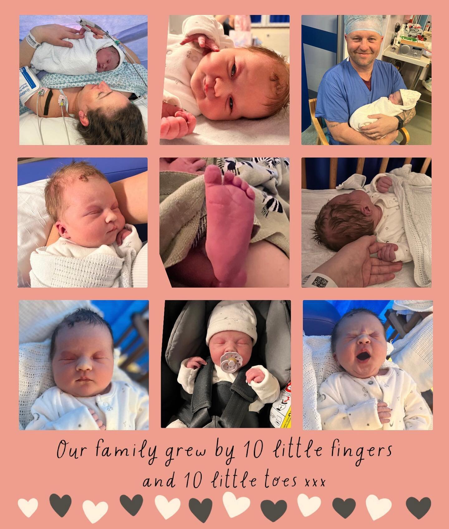 ❤️ Introducing our beautiful baby girl Rosa Warmington. ❤️entering the world on Wednesday 18th October, weighing 7lb and 5oz 🥰! Feeling very blessed and so in love with her ❤️ x