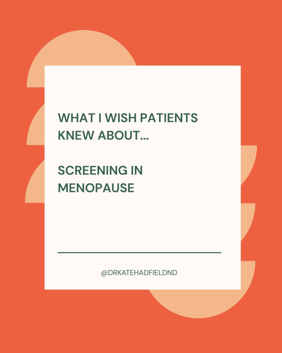 Menopause isn&rsquo;t just about symptoms. It&rsquo;s a health pivot point.

If you&rsquo;re not screening, you&rsquo;re guessing.

🦴 Bone health
Estrogen decline accelerates bone loss&mdash;often silently.
&rarr; Consider a DEXA scan
&rarr; Use FRA