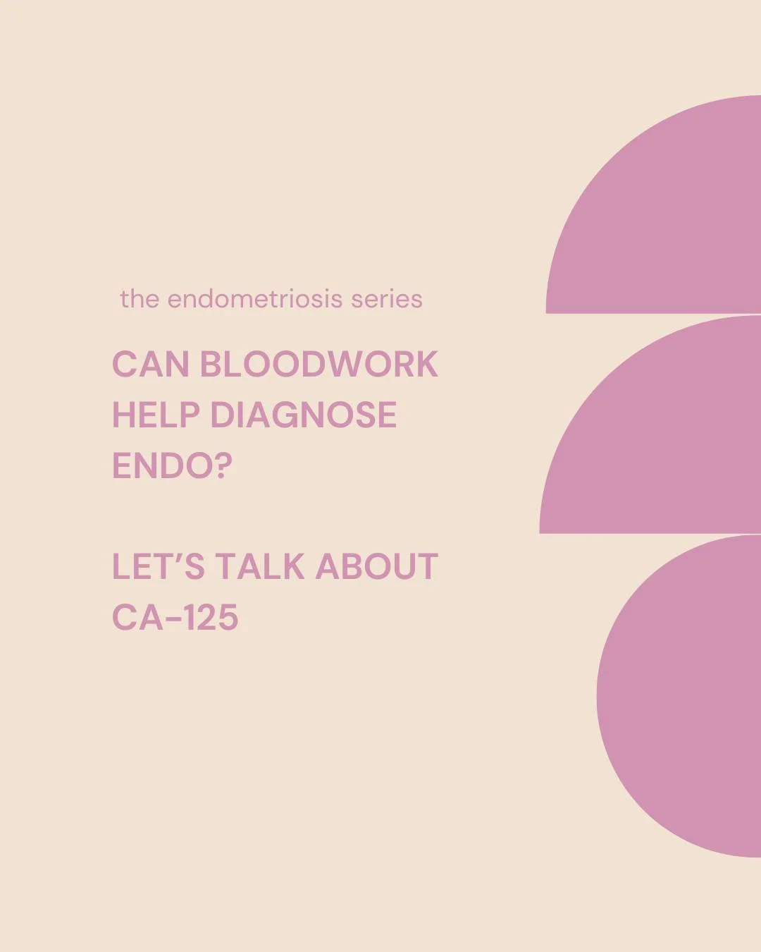 One of the most common questions I get is: &ldquo;Can I test for endometriosis with bloodwork?&rdquo;

The short answer: sometimes helpful, never definitive.

CA-125 can be a useful lab marker when endometriosis is on the differential, particularly i