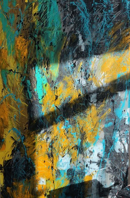 “Circuition” 6’x4’, acrylic on canvas, $5000