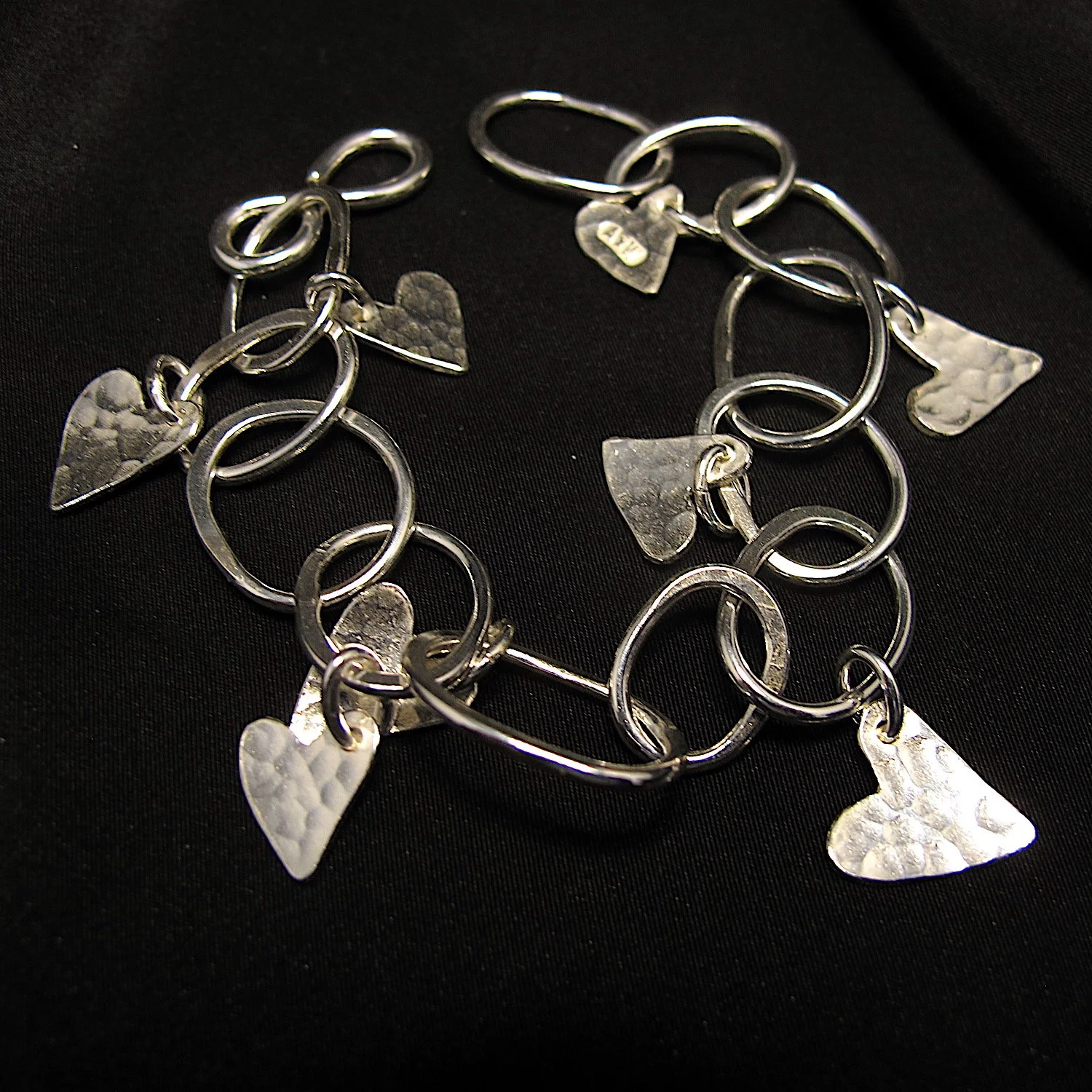 Lots of Love Silver Heart Bracelet