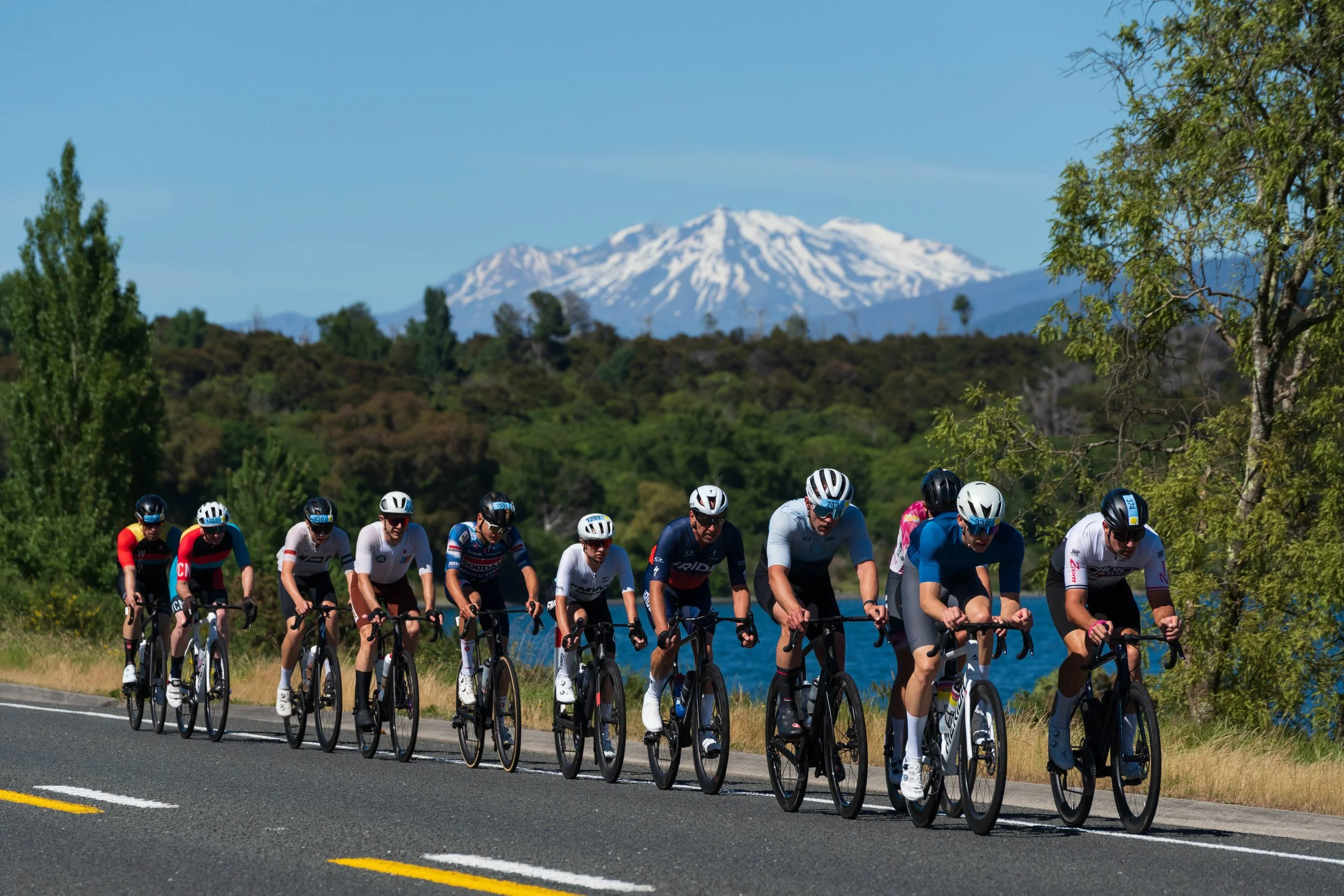 Sprint finish at the Lake Taupō Cycle Challenge