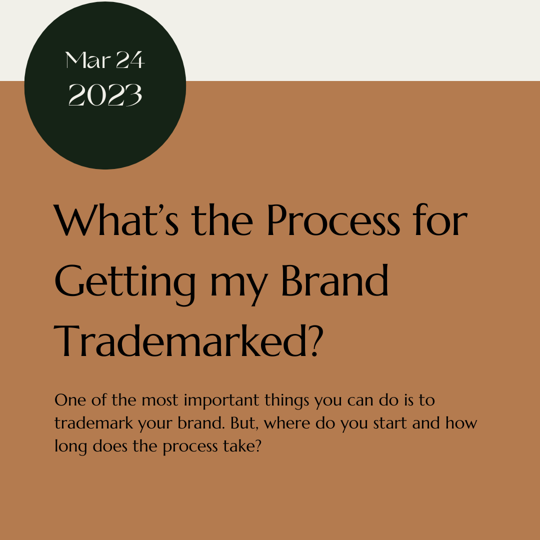 What’s the Process for Getting my Brand Trademarked?