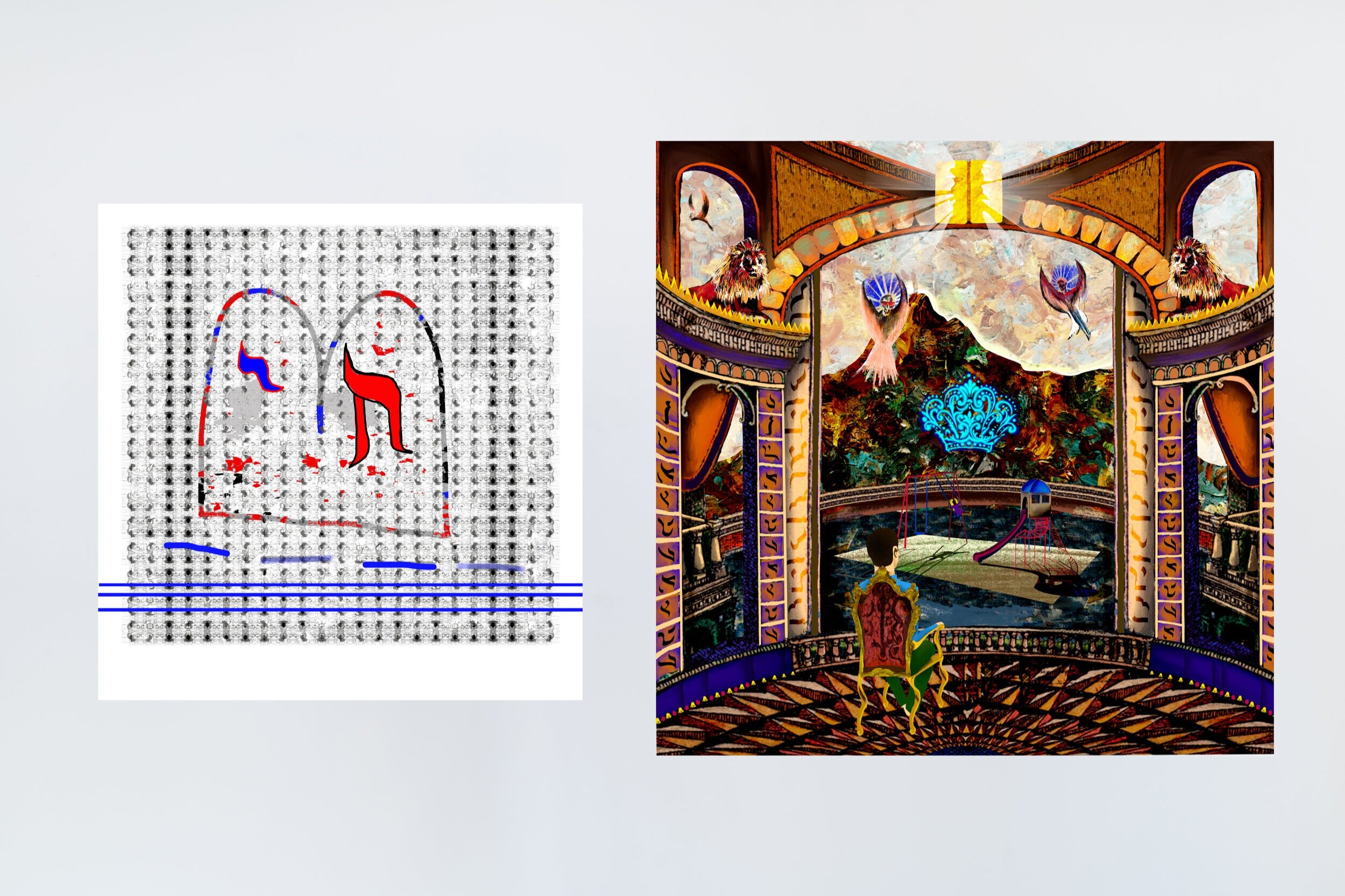  Digital edits of the artworks at Sydney Art Collective gallery space 