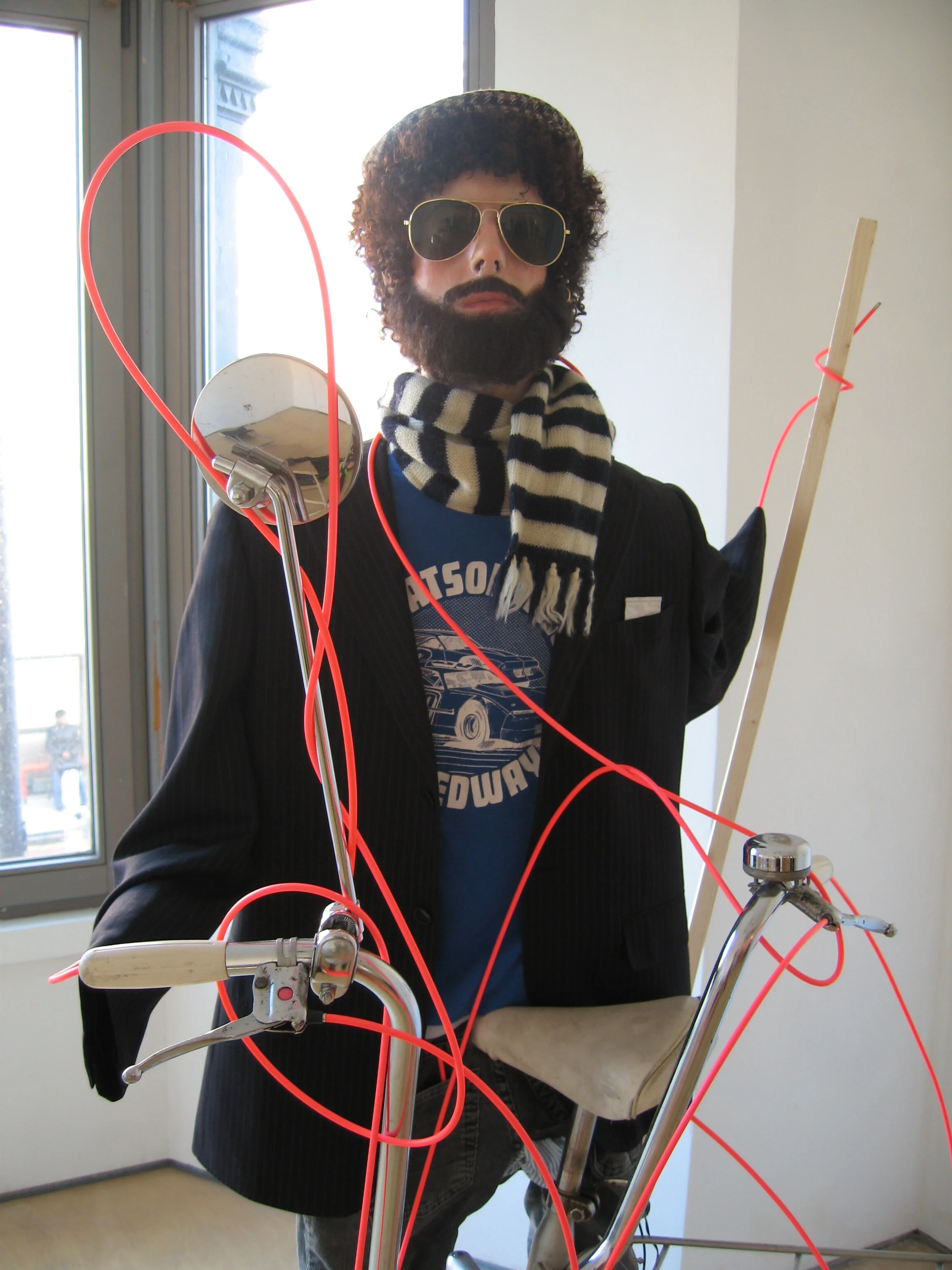 Richard Raleigh 2009, mixed media assemblage with DVD, (detail)