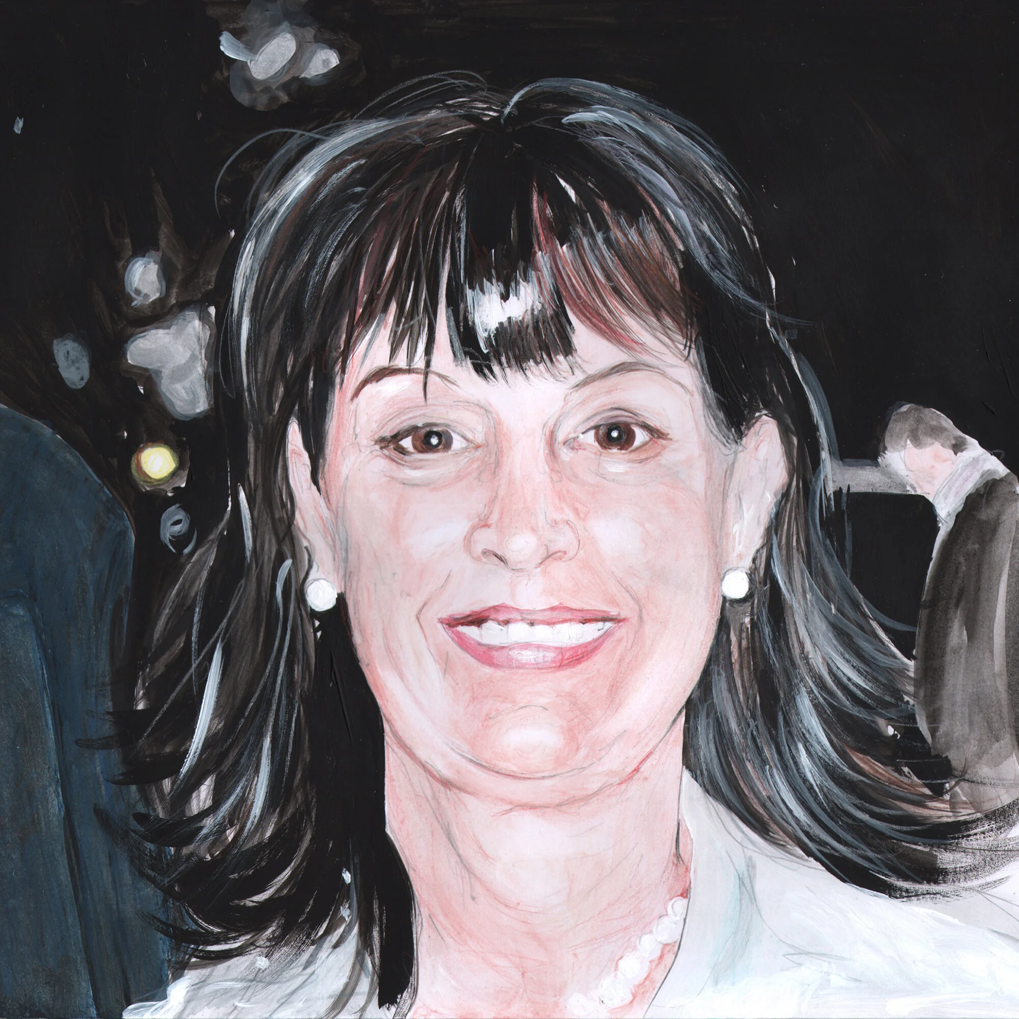 Tory Wives (Diane) 2016, watercolour on paper