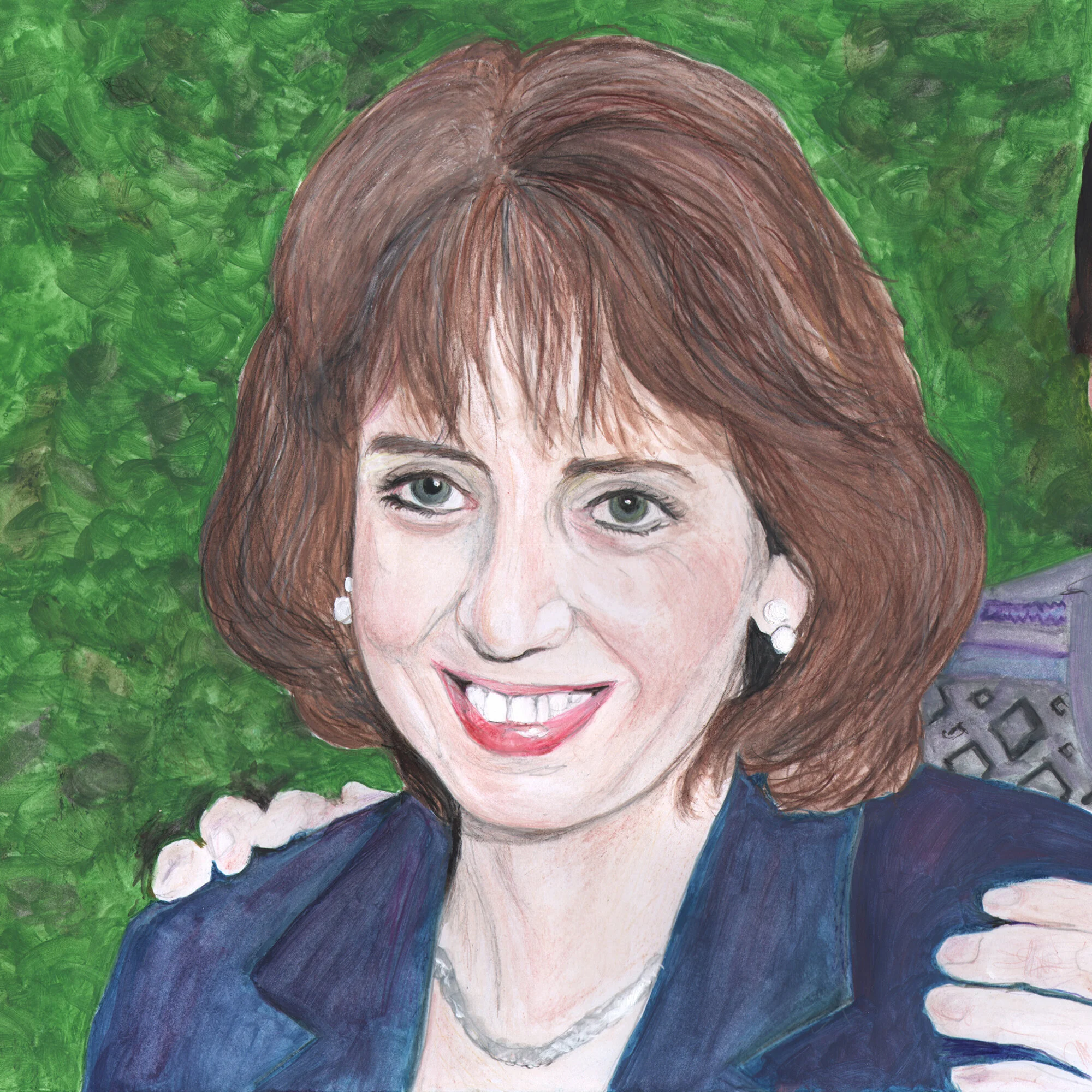 Tory Wives (Helen) 2016, watercolour on paper