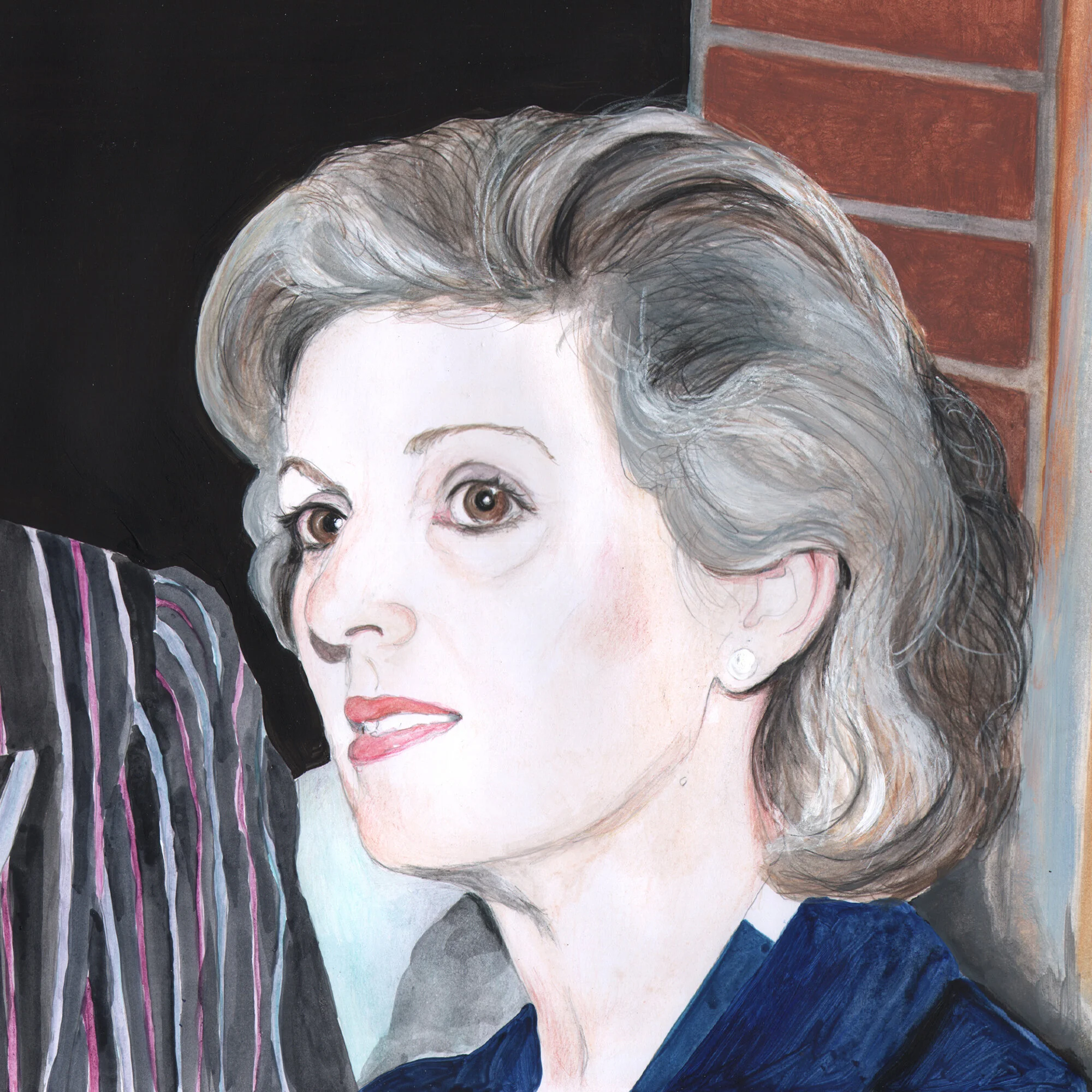 Tory Wives (Ann) 2016, watercolour on paper