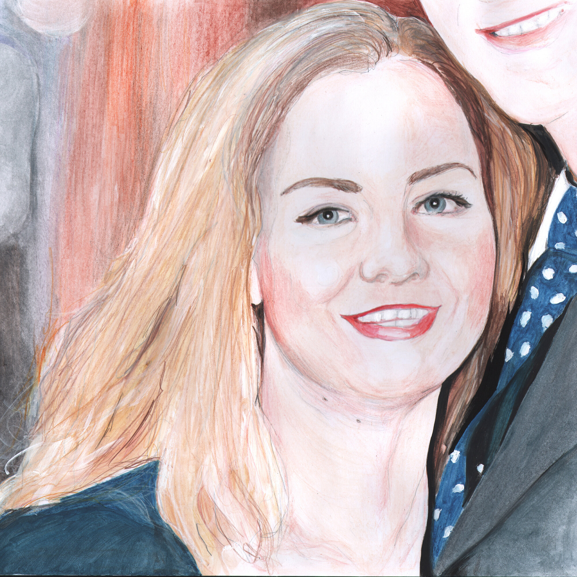 Tory Wives (Helena) 2016, watercolour on paper