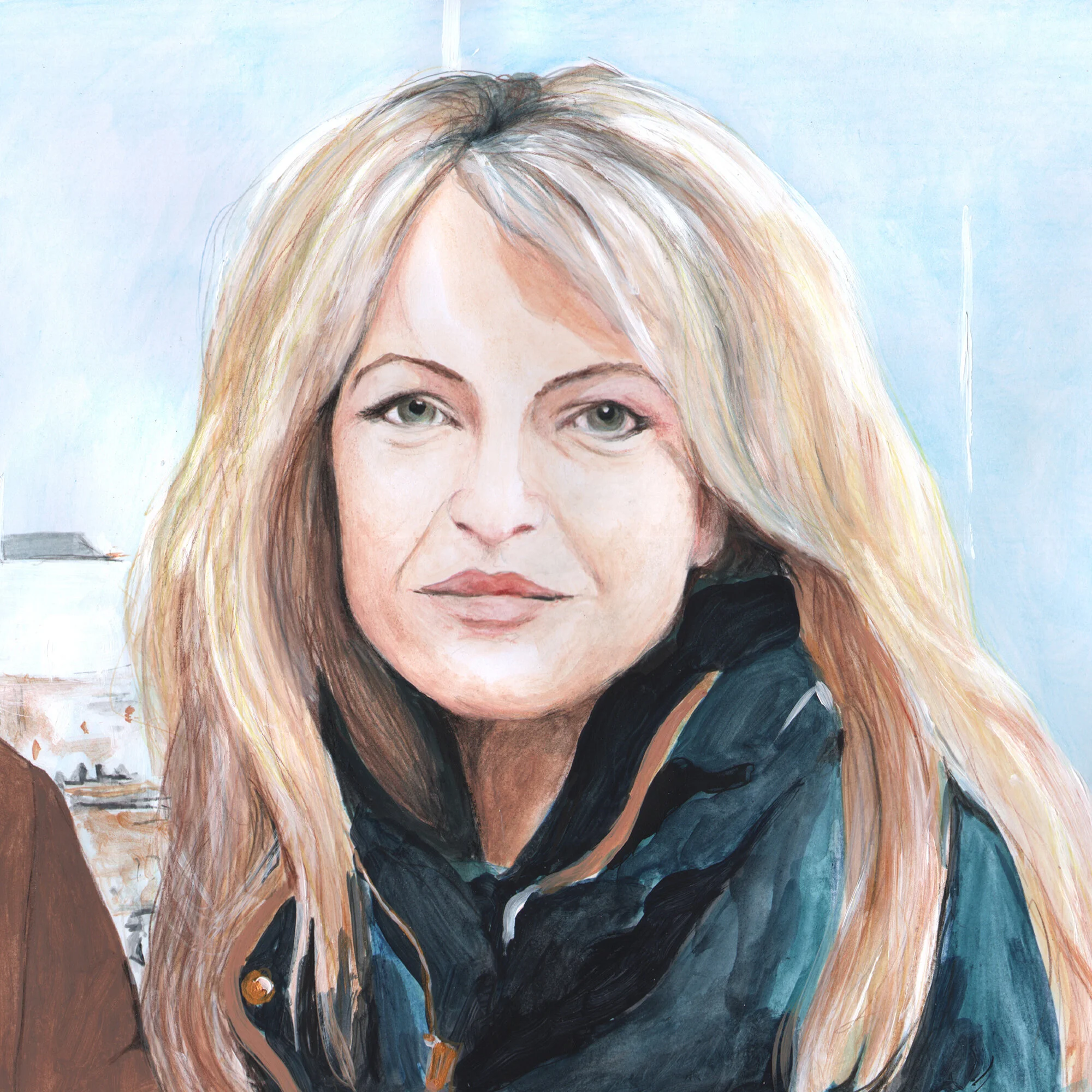 Tory Wives (Kati) 2016, watercolour on paper