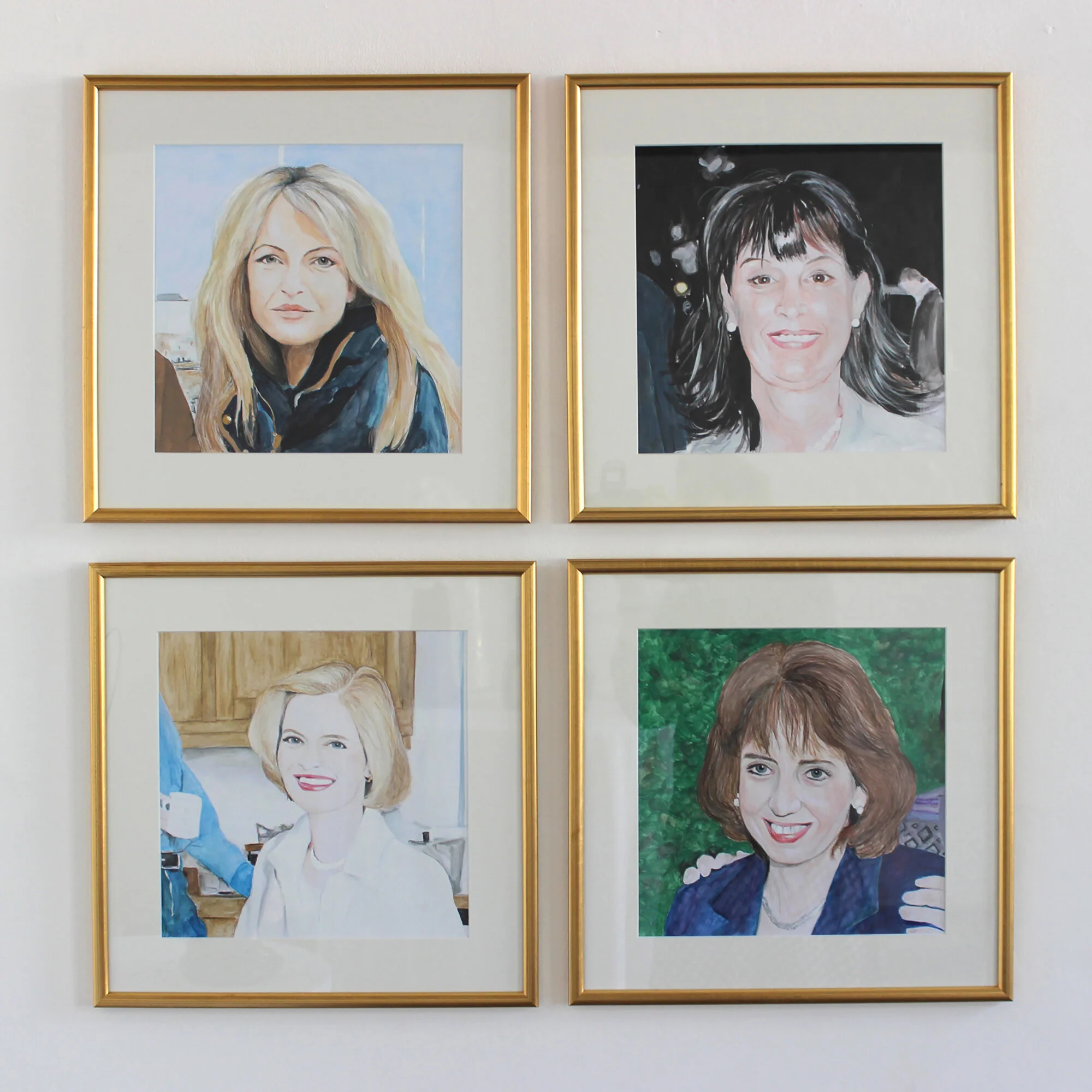 Tory Wives 2016, watercolour on paper