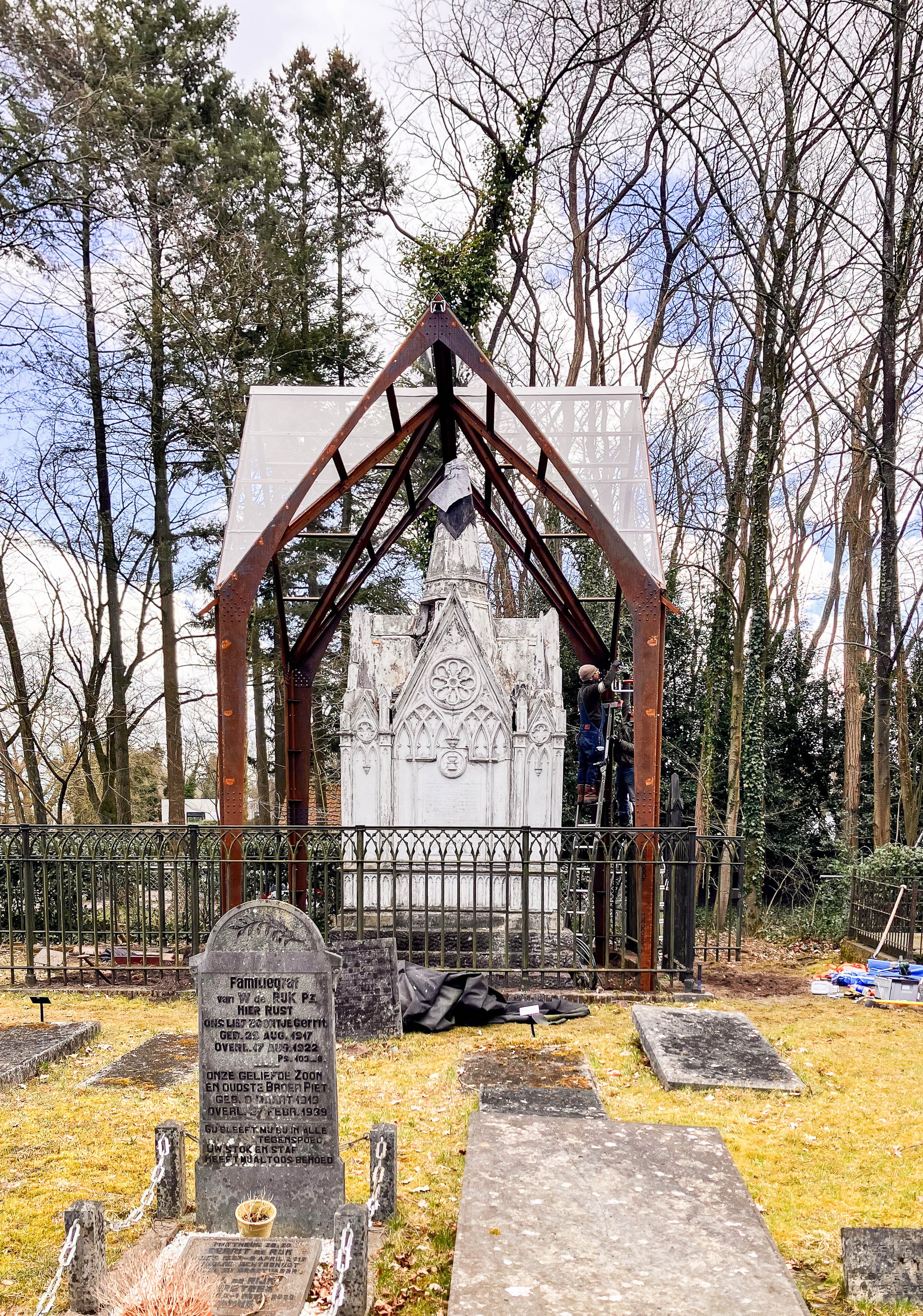 Overkapping Rijksmonument Dudok van Heel, Naarden Bussum