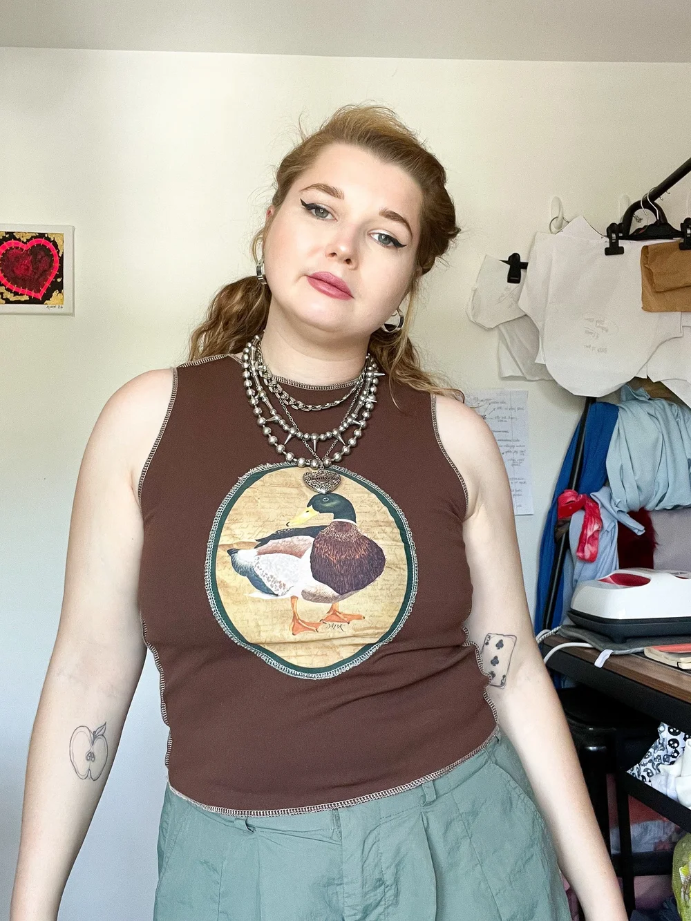 Brown Mallard Tank (XS-XXL) — Maddy Page Knitwear
