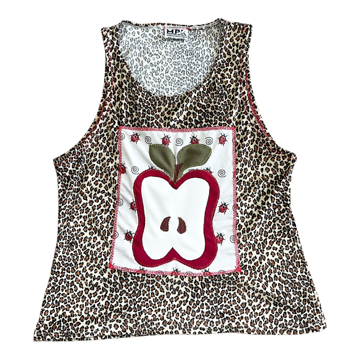 Leopard Print Apple Tank (M)