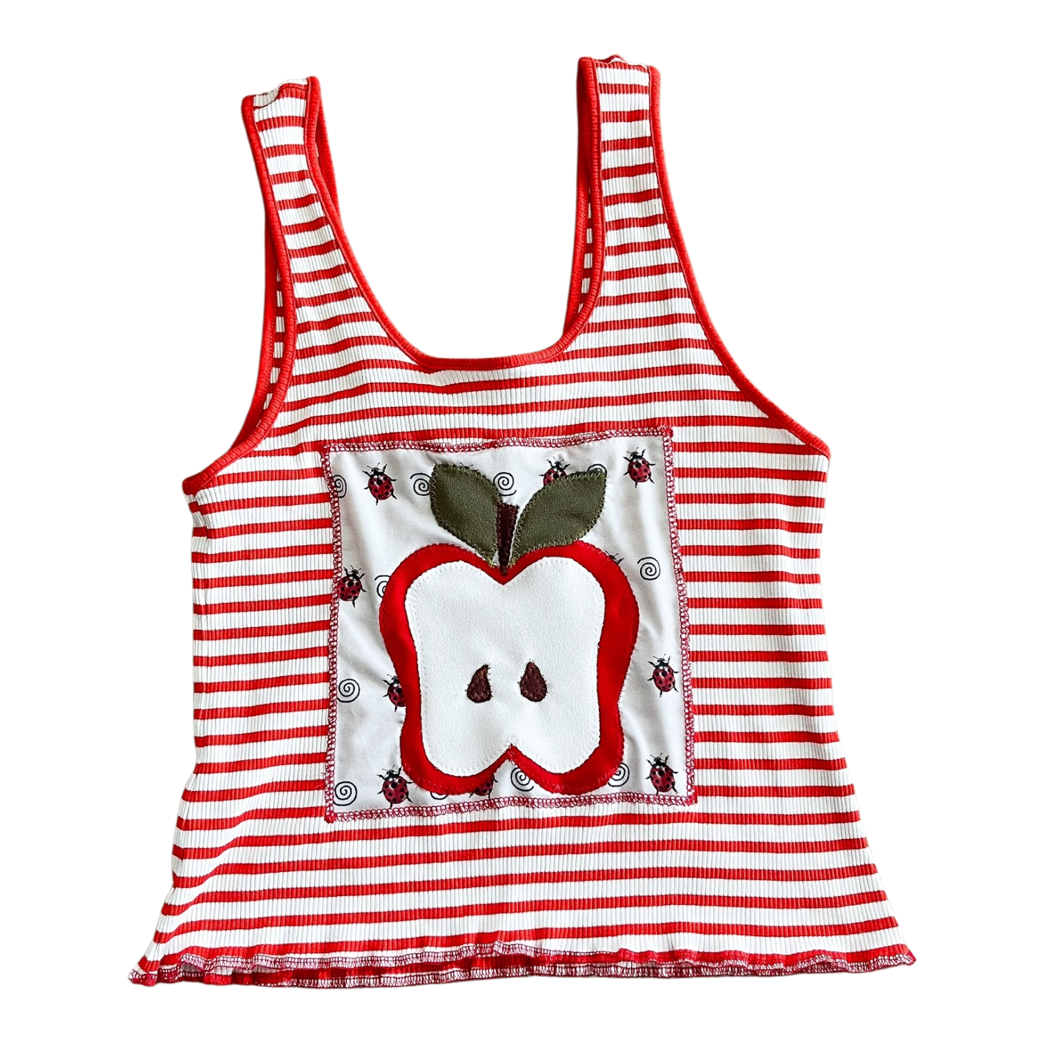 Red Stripe Apple Tank (XL)