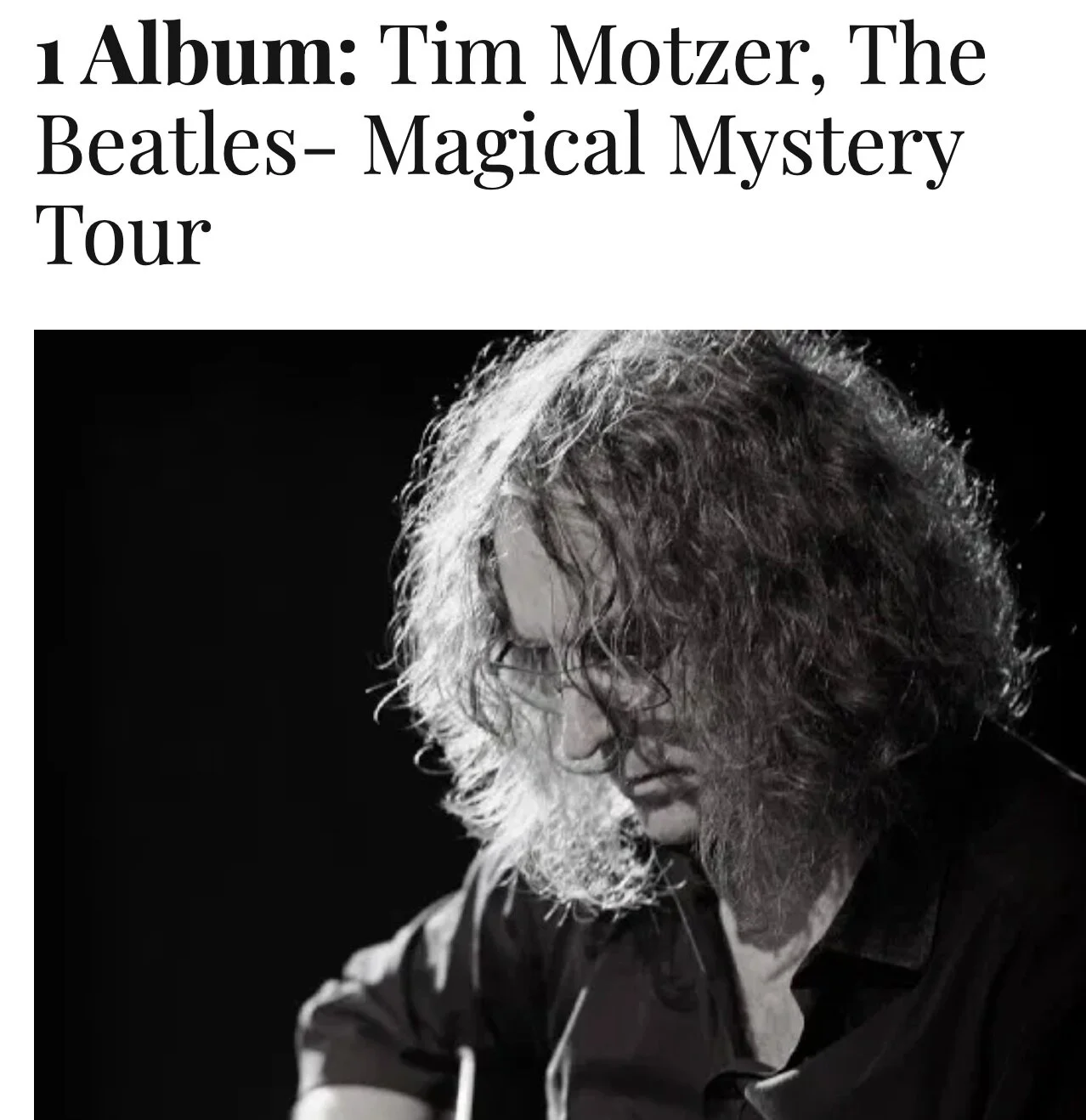 1 Album: Tim Motzer, The Beatles- Magical Mystery Tour
