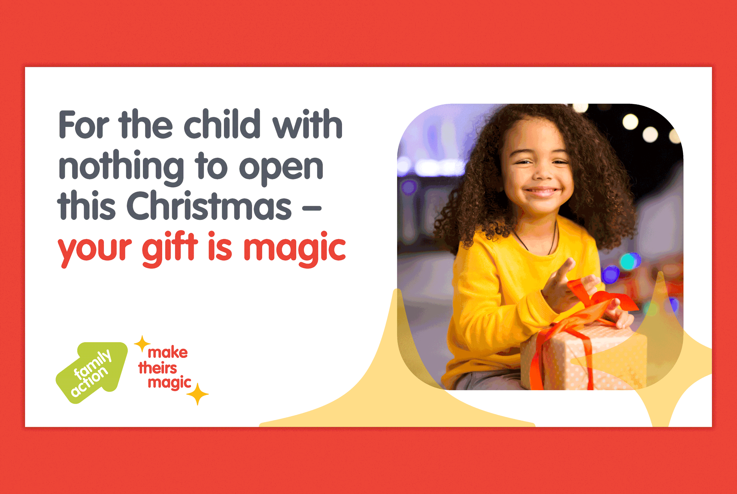 Naming and identity for Family Action’s Christmas fundraising campaign