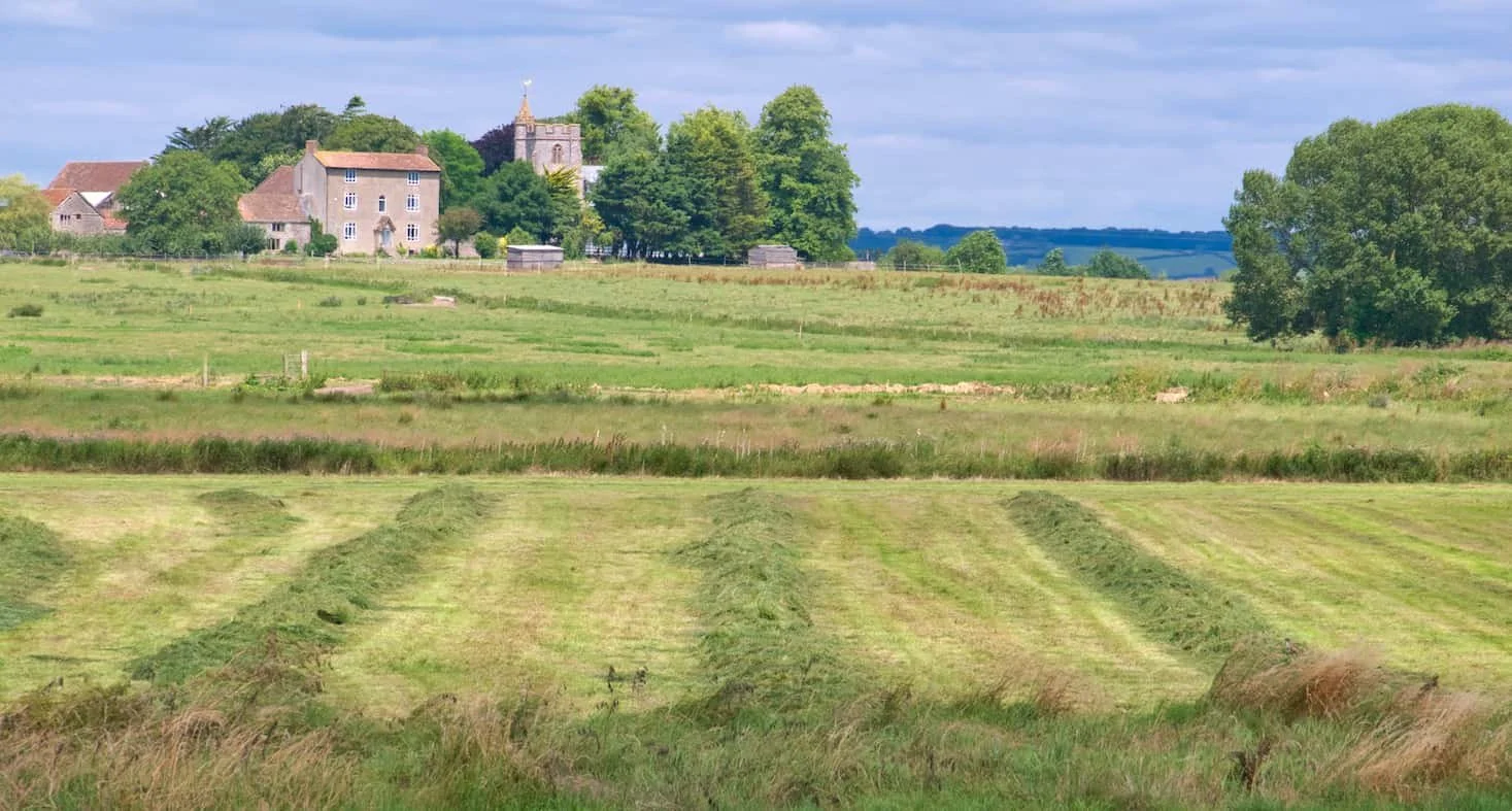 Aller Church and Aller Court Farm