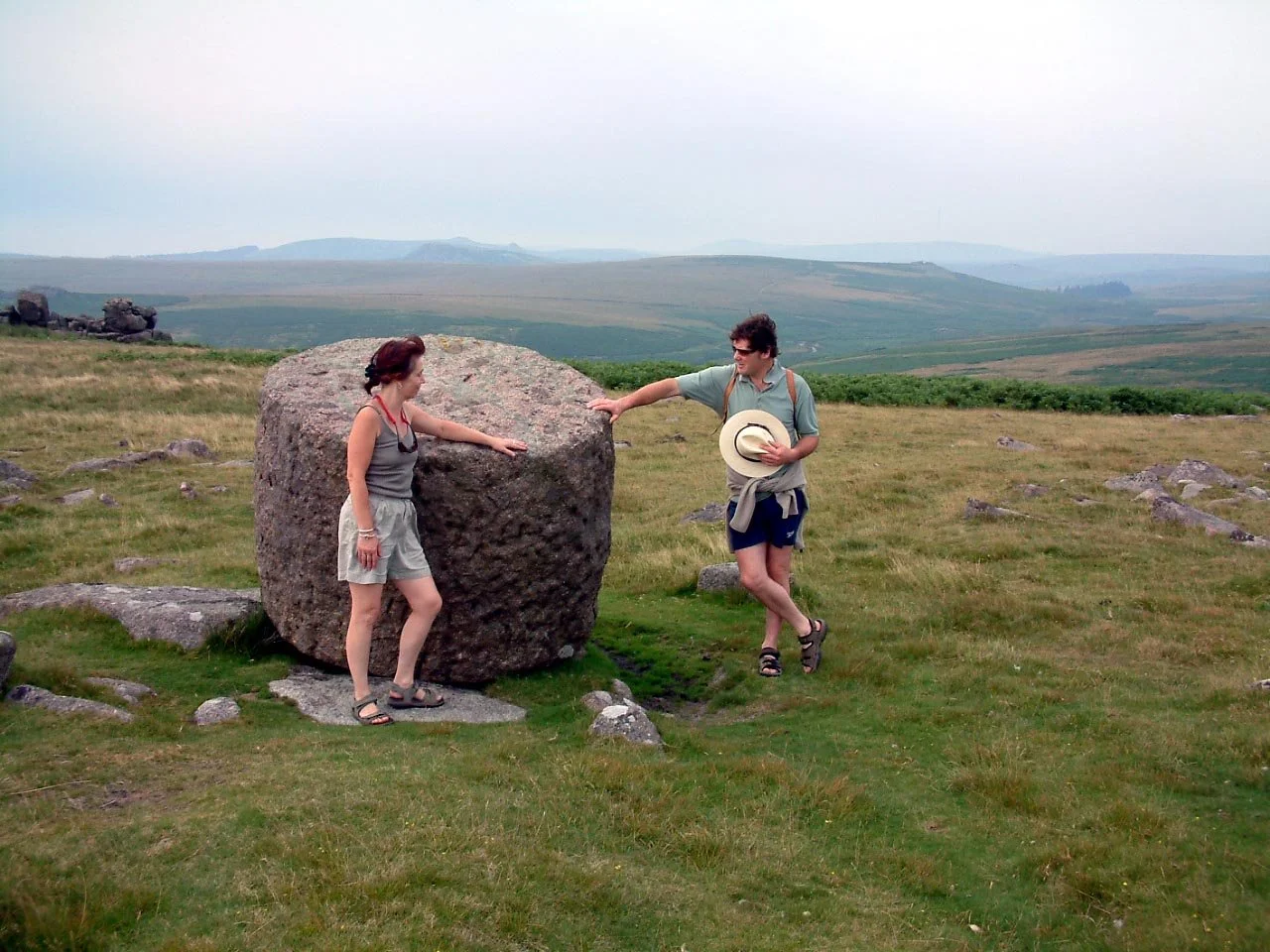 Granite cylinder near Great Trowlesworthy Tor