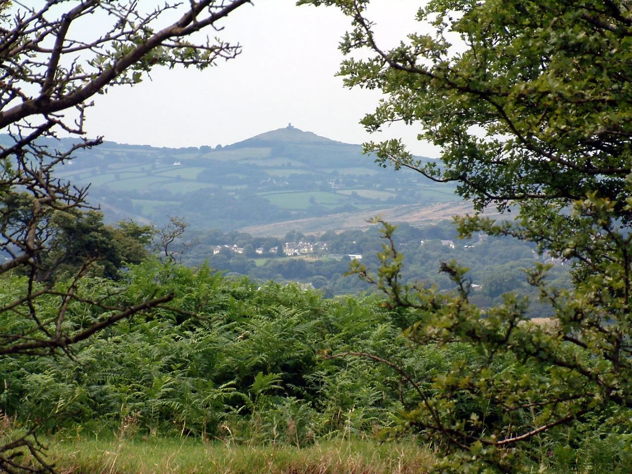 Brent Tor with its chapel in the distance