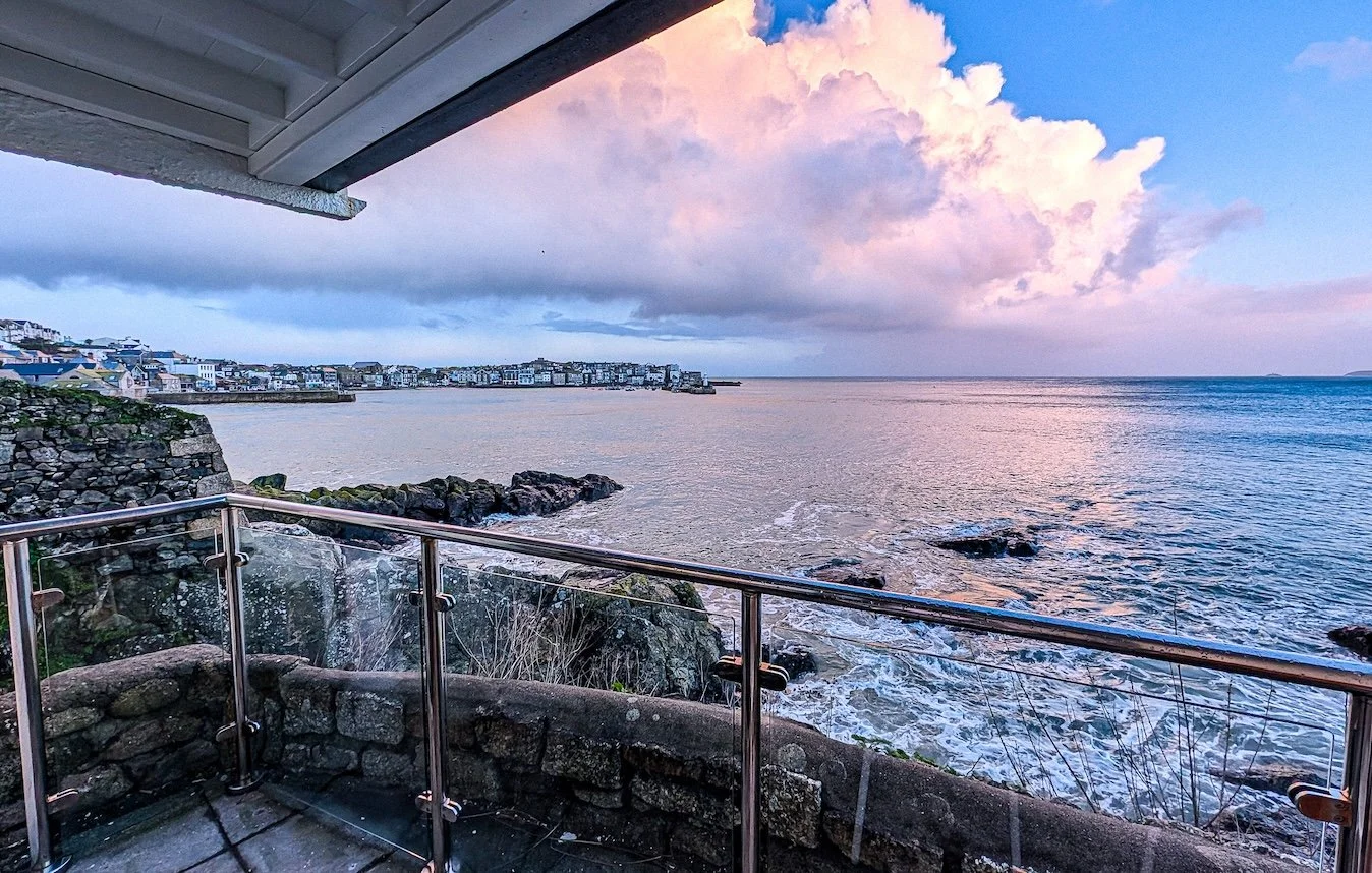 St Ives: view from my room at Pedn Olva