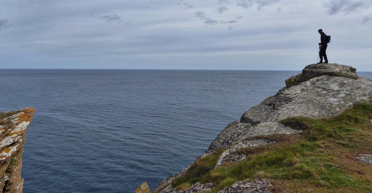 Hiking the coast path near Lansallos