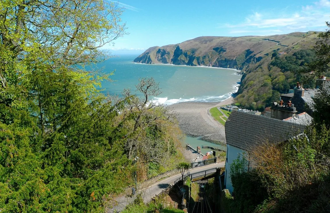 View over Lynmouth Bay