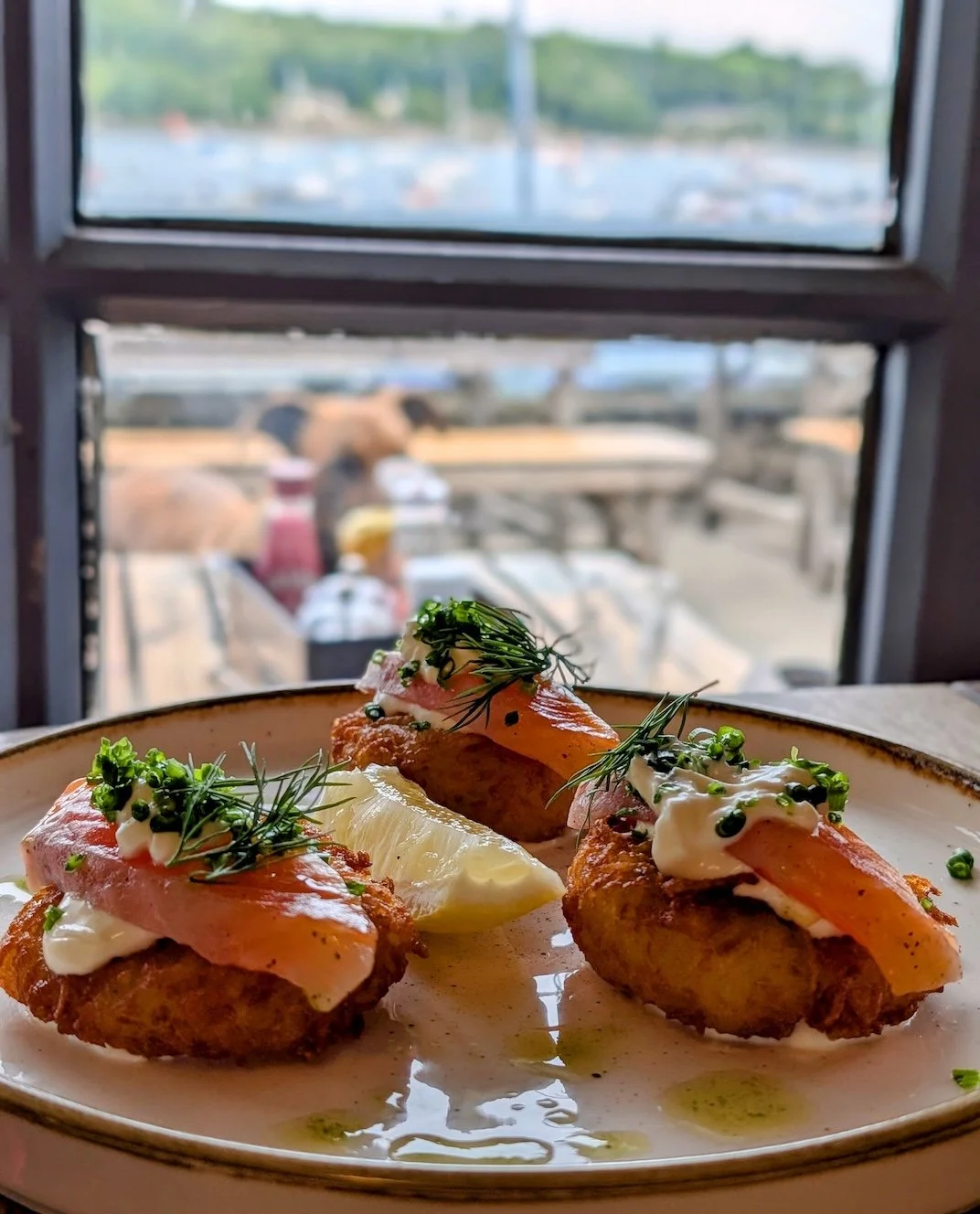 fish starter at Helford Passage