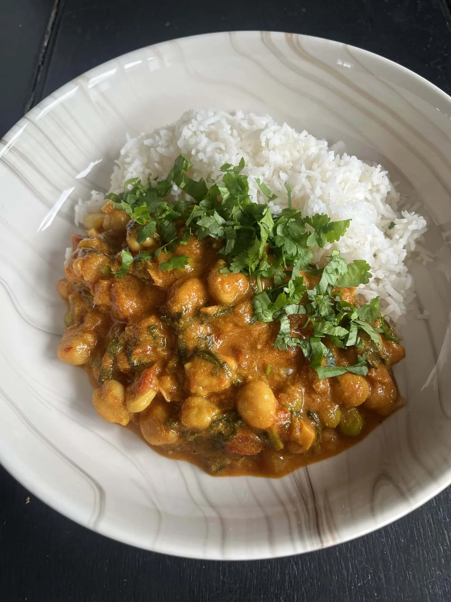 Chickpea and Spinach Curry